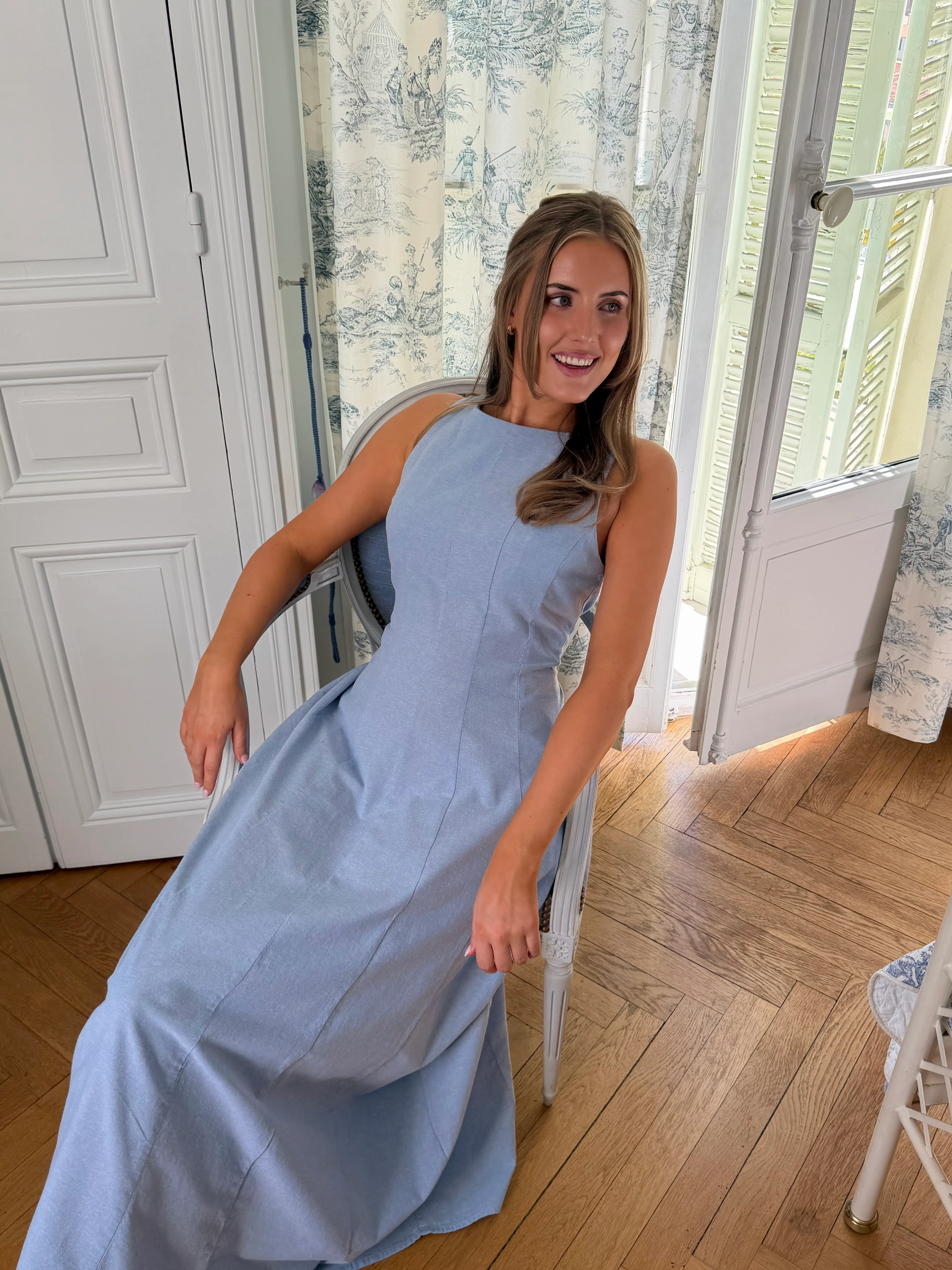 VMNORMA Long Dress - Light Blue - Image 4