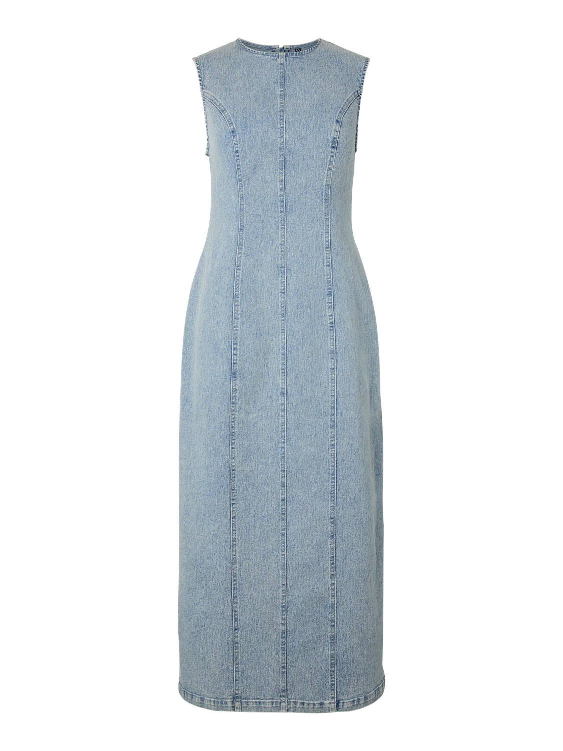 PCFRANNA Long Dress - Light Blue Denim - Image 5