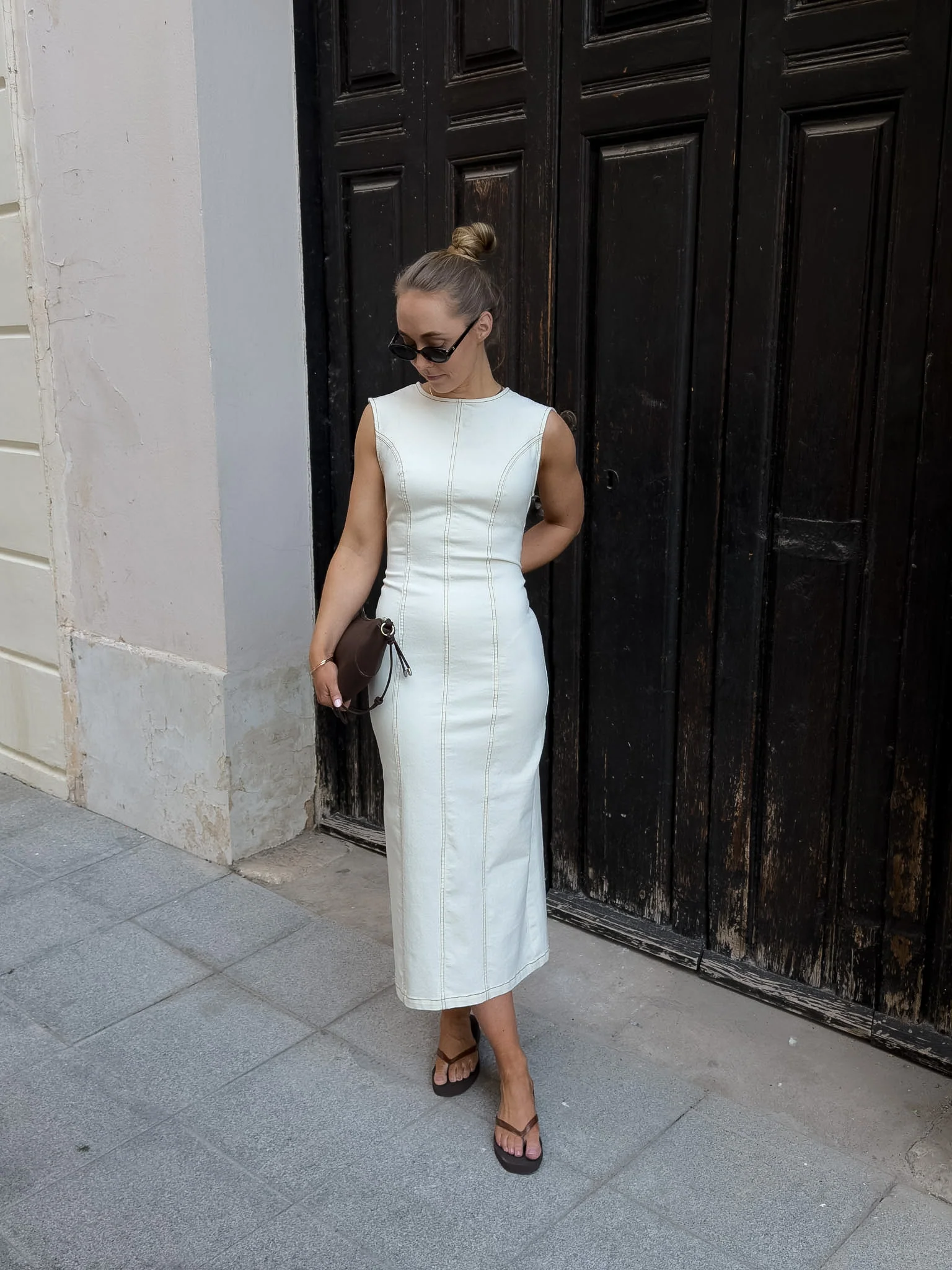 PCFRANNA Long Dress - Sweet Corn - Image 3
