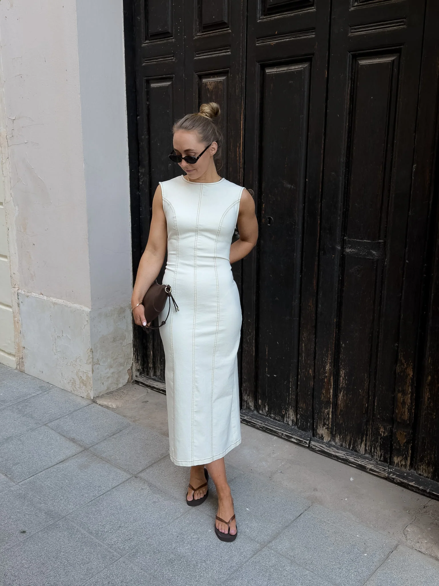 PCFRANNA Long Dress - Sweet Corn - Image 4