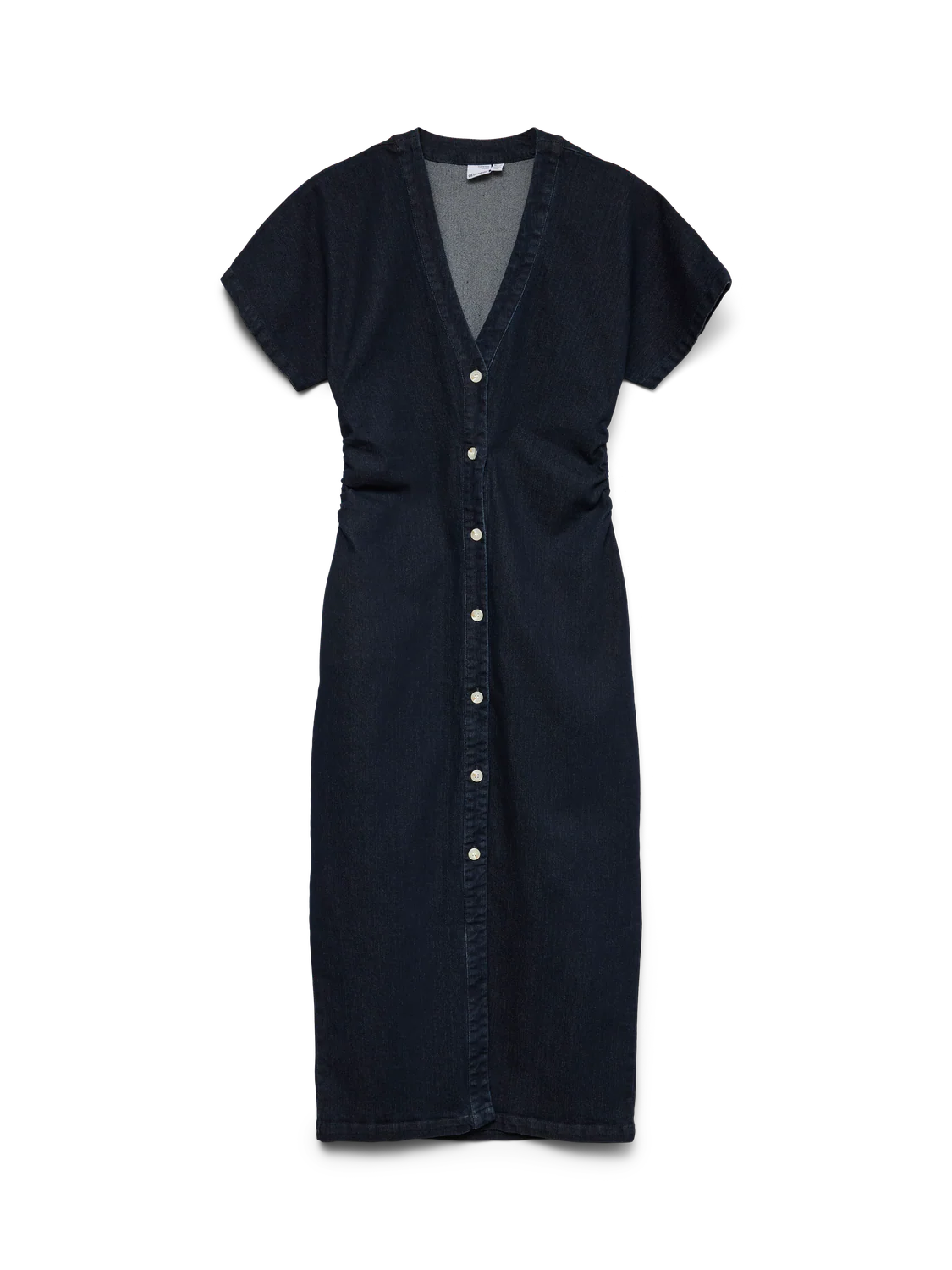 VMSANNI Long Dress - Dark Blue Denim - Image 8