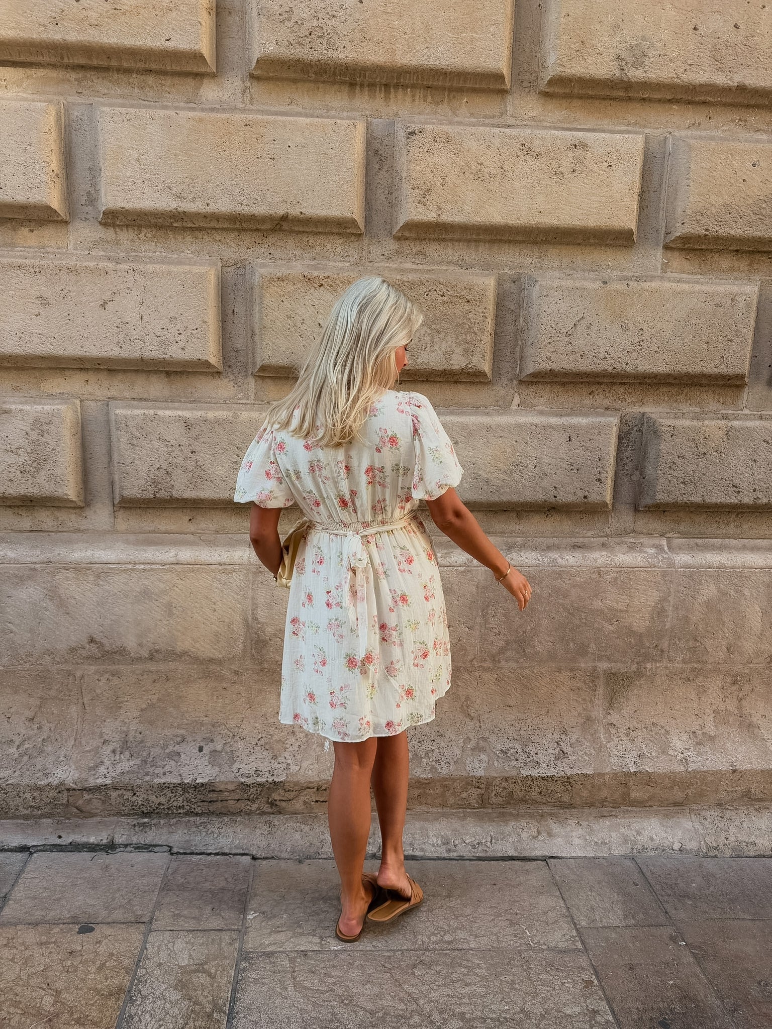 VMBELLA Short Dress - Pink Bella Flower - Image 4
