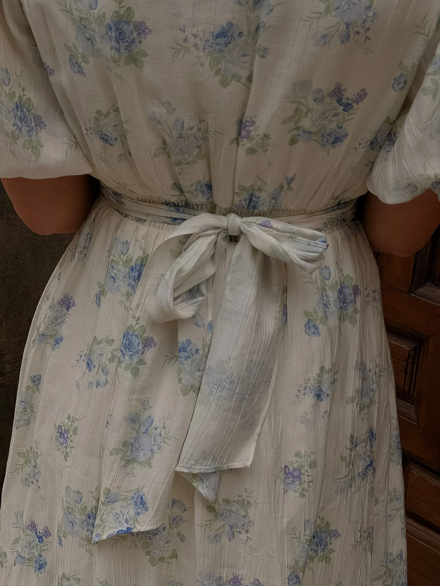 VMBELLA Short Dress - Blue Bella Flower - Image 6