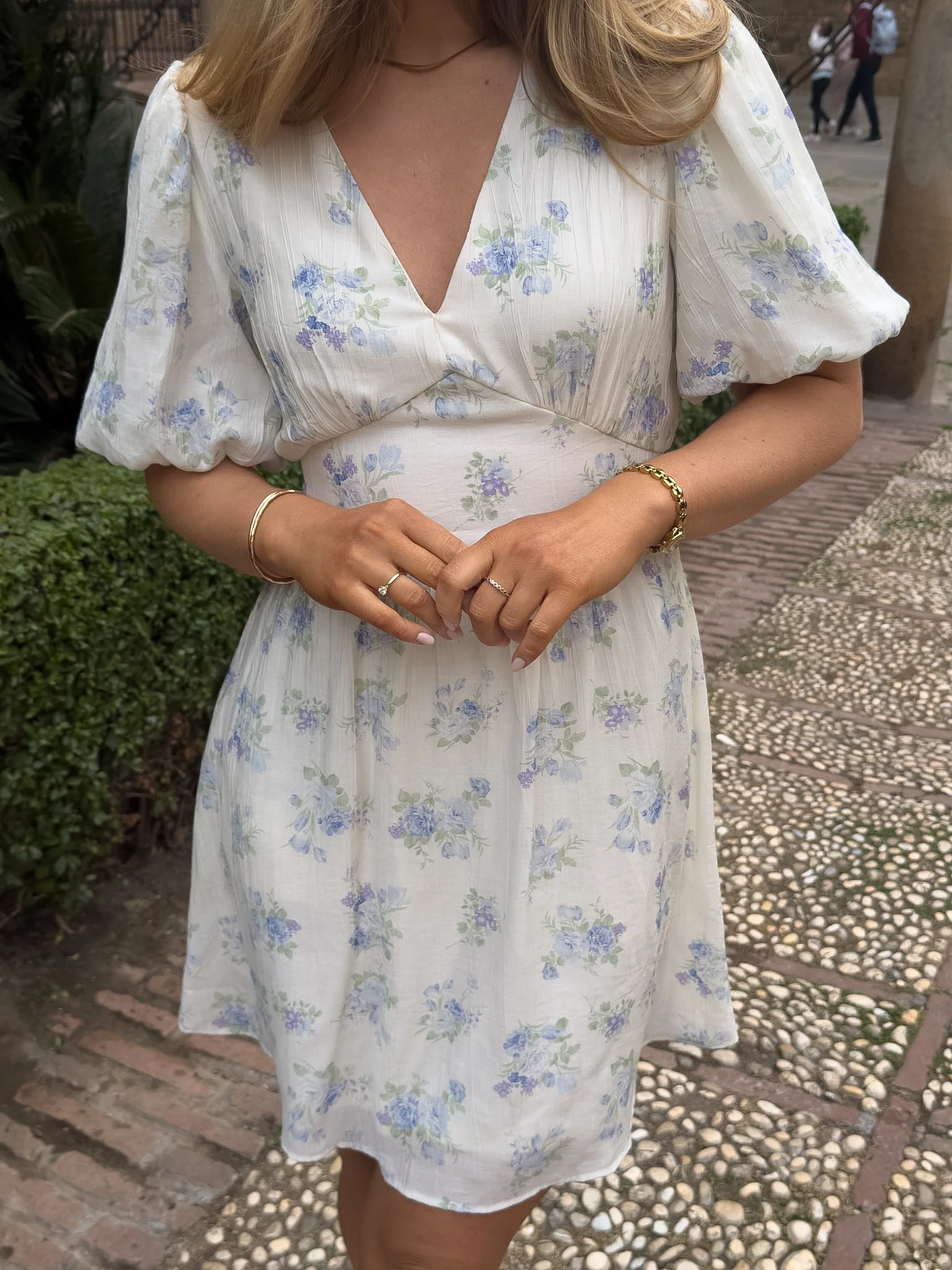 VMBELLA Short Dress - Blue Bella Flower - Image 7