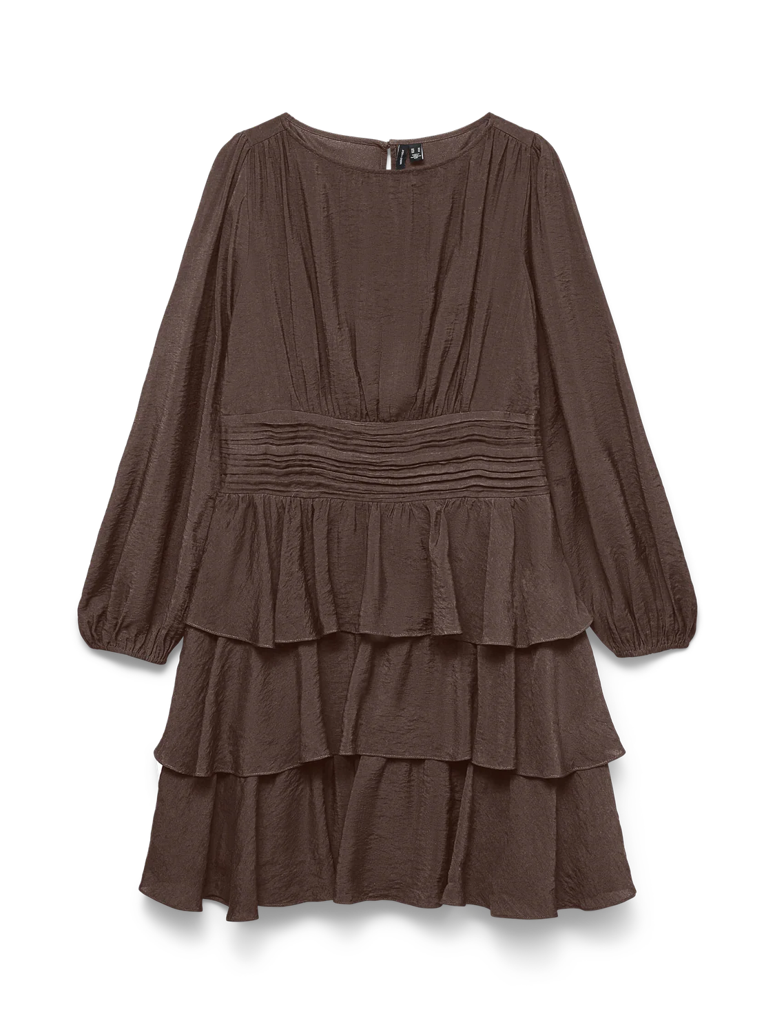 VMLISE Short Dress - Chocolate Brown - Image 5