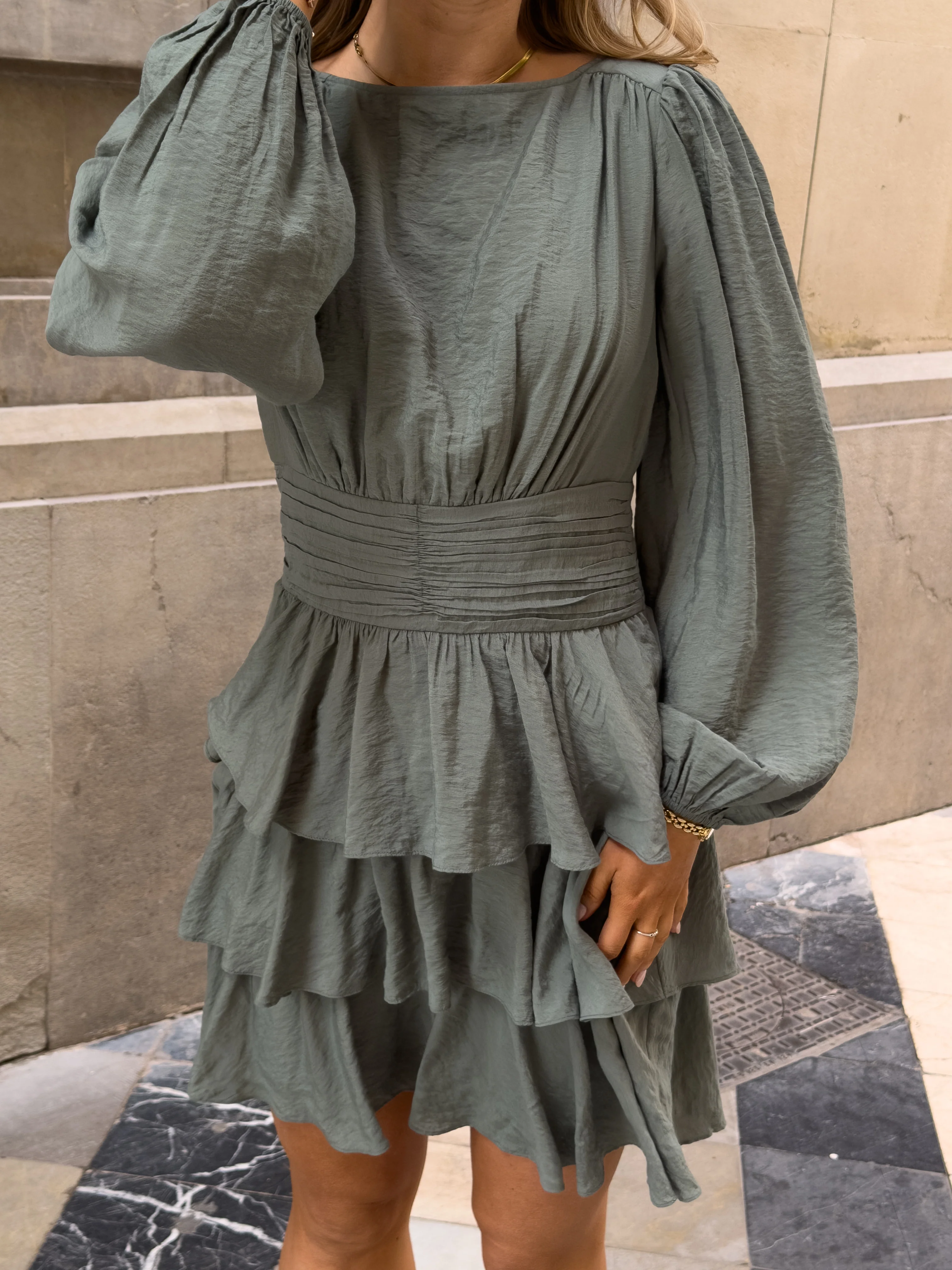 VMLISE Short Dress - Laurel Wreath - Image 3