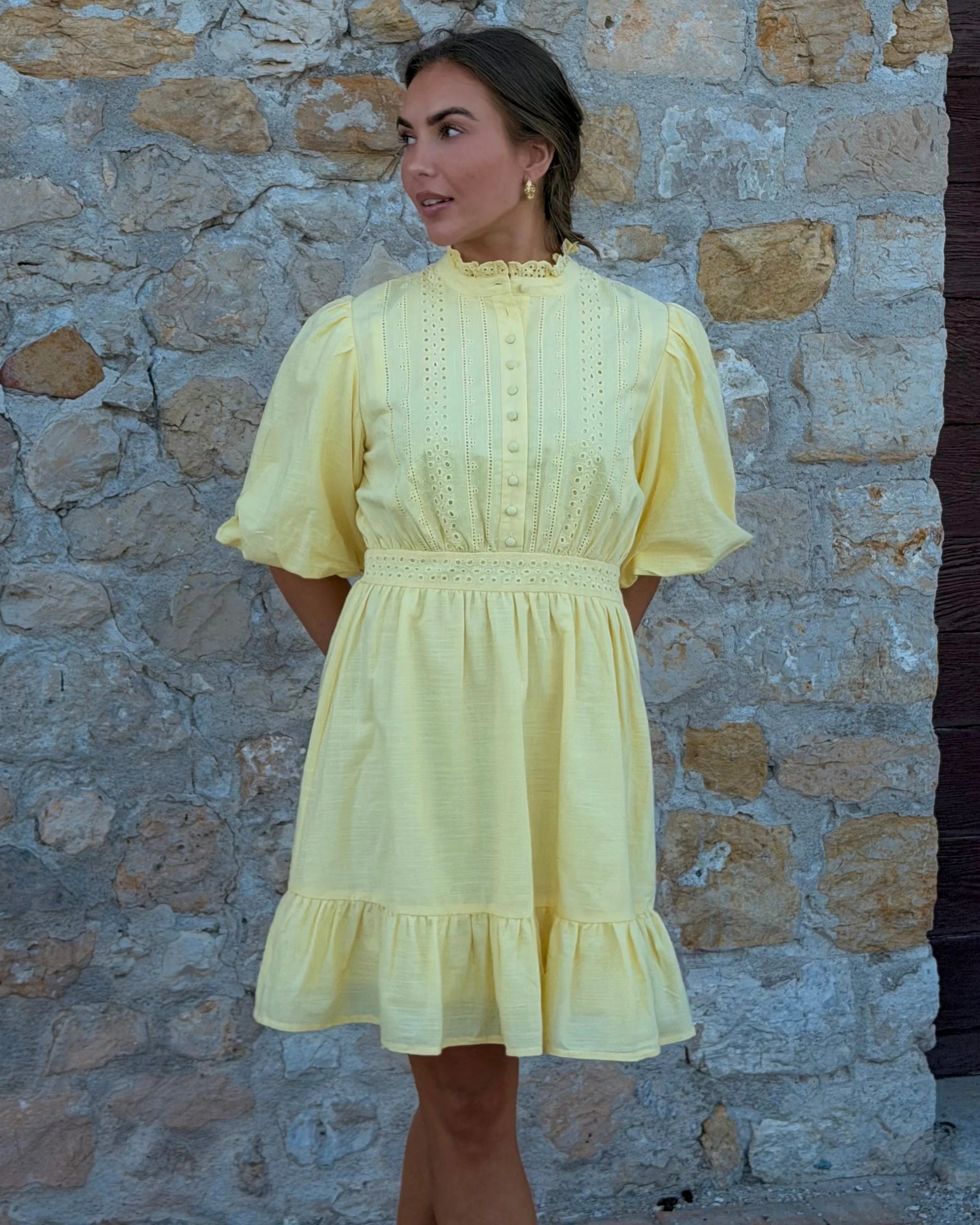 AWCLOVER Short Dress - Pale Banana - Image 6