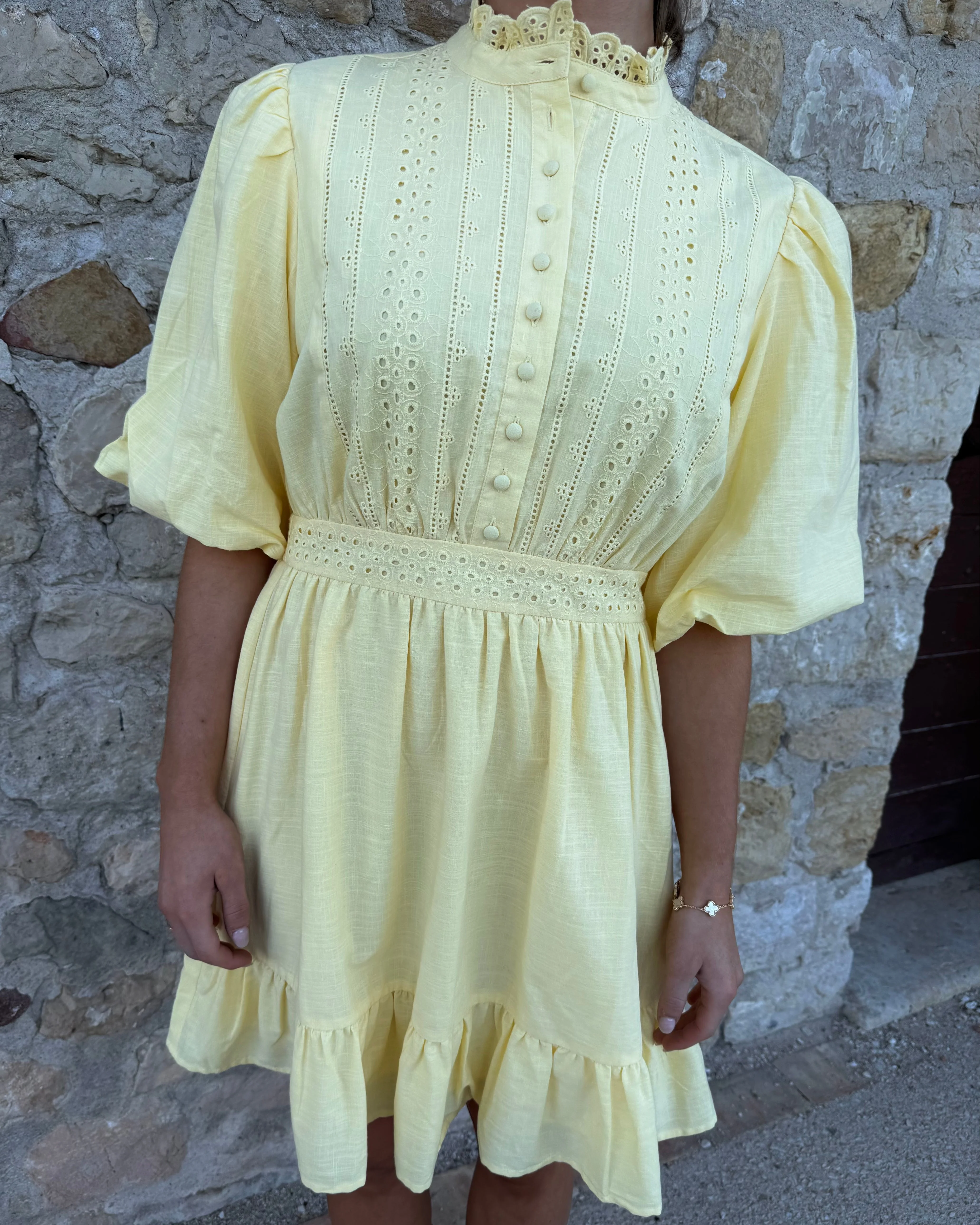 AWCLOVER Short Dress - Pale Banana - Image 8