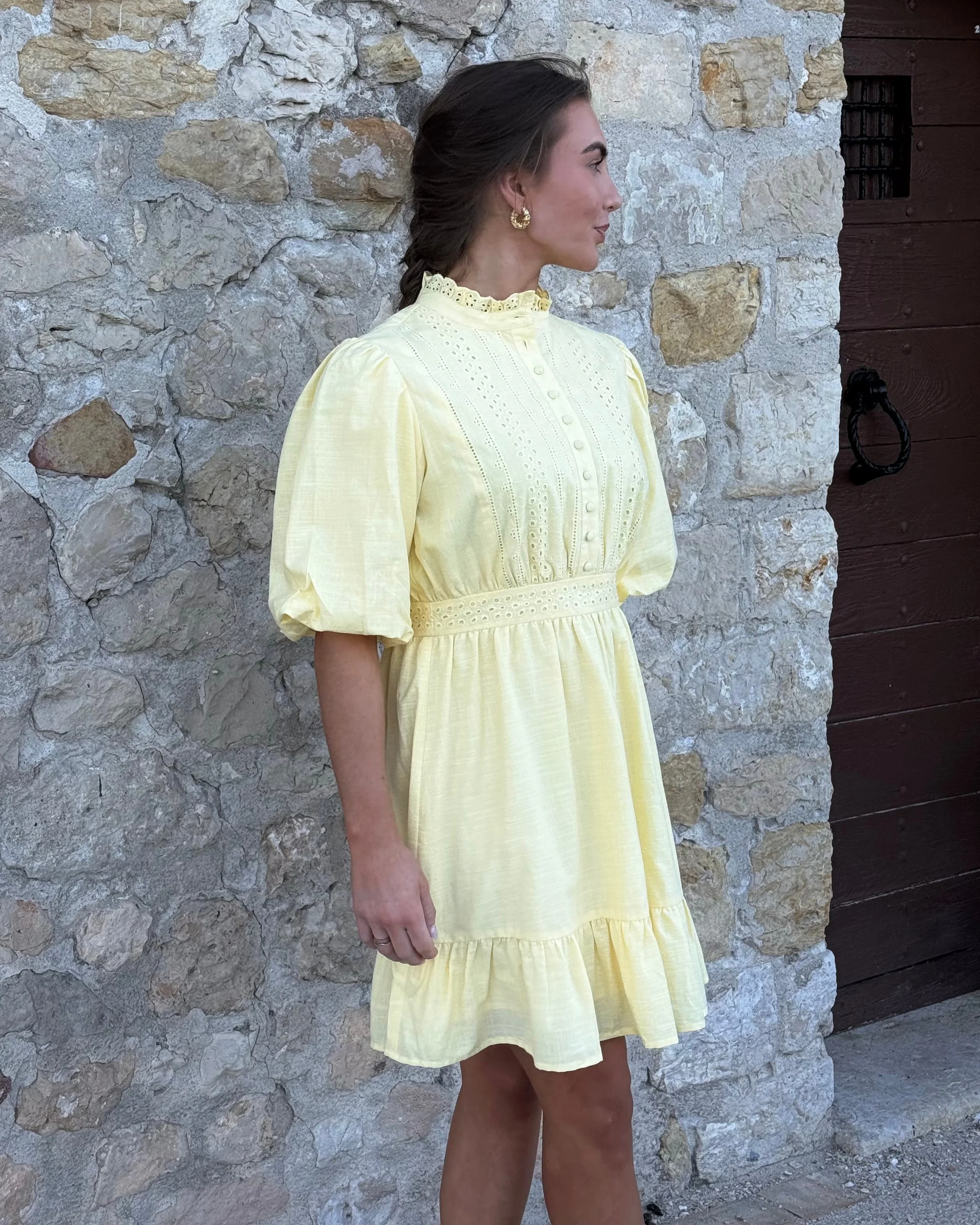 AWCLOVER Short Dress - Pale Banana - Image 9