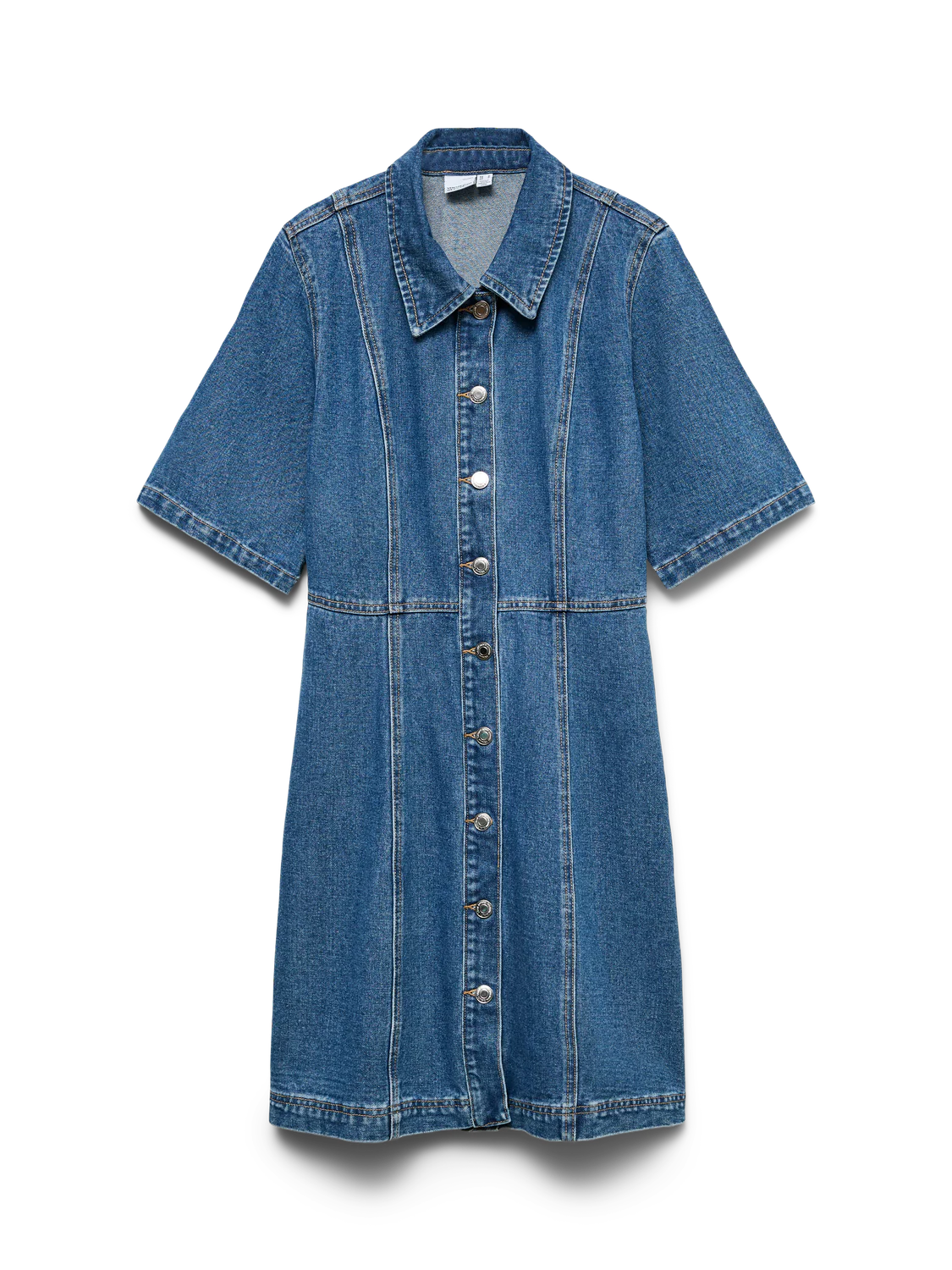 VMDAISY Short Dress - Medium Blue Denim - Image 4