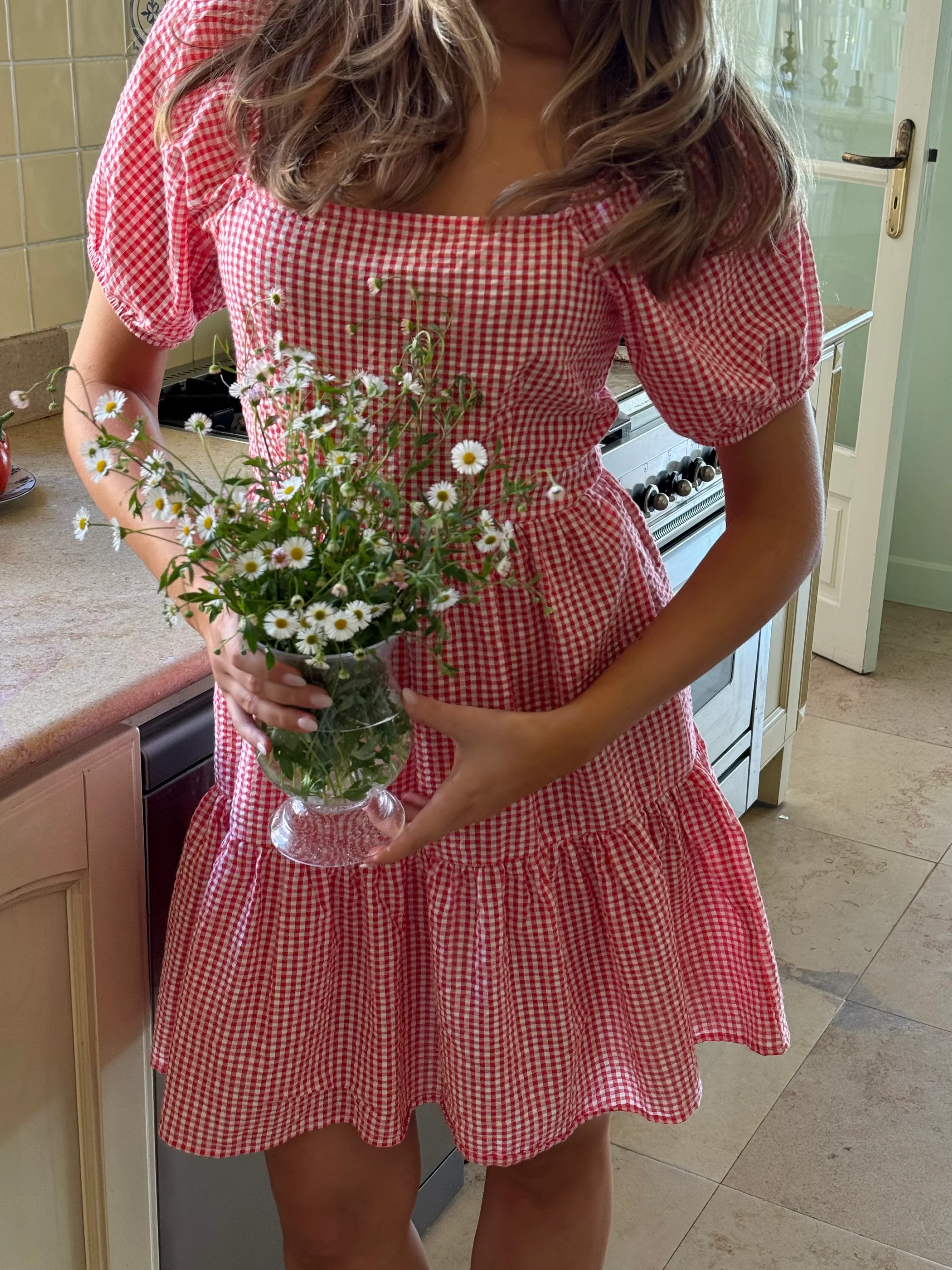 NMELIZA Short Dress - Tomato - Image 4