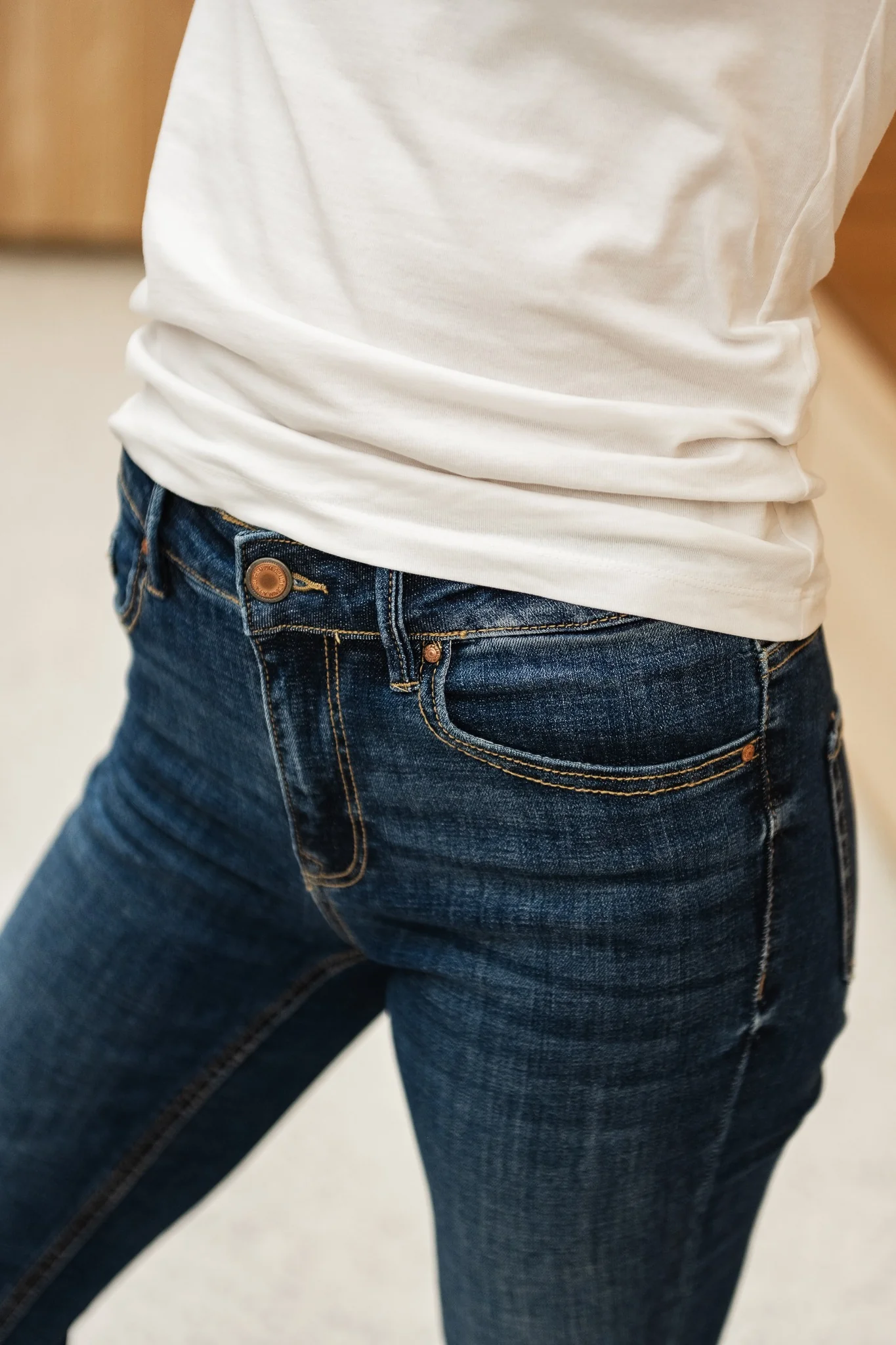 VMFLASH Flared Jeans - Dark Blue Denim - Image 7