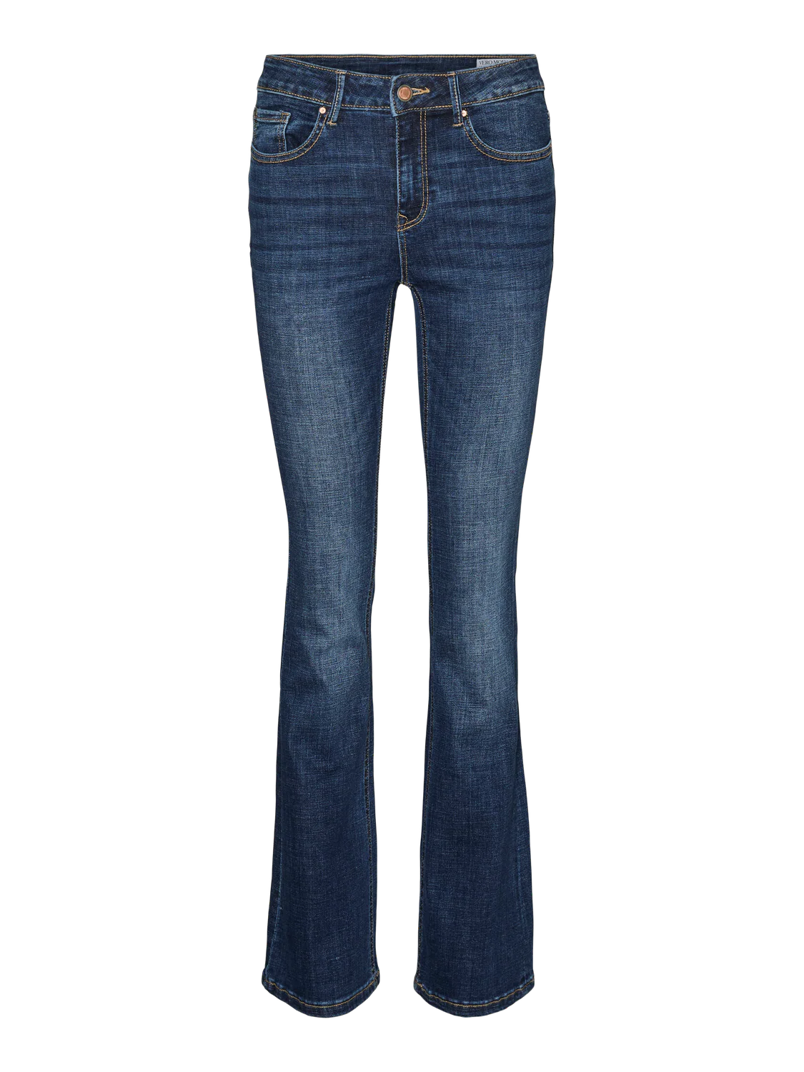 VMFLASH Flared Jeans - Dark Blue Denim - Image 8