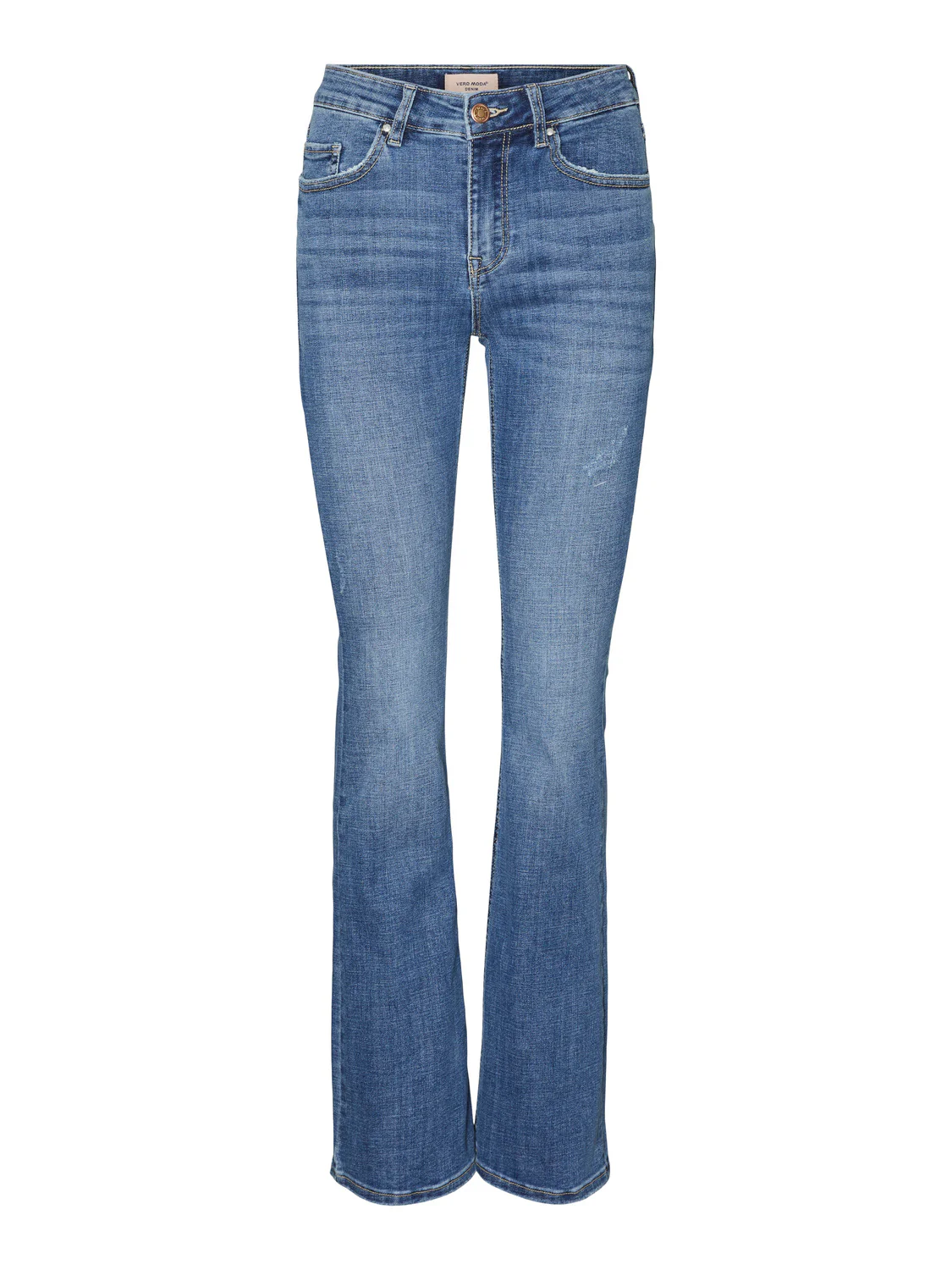 VMFLASH Flared Jeans - Medium Blue Denim - Image 7