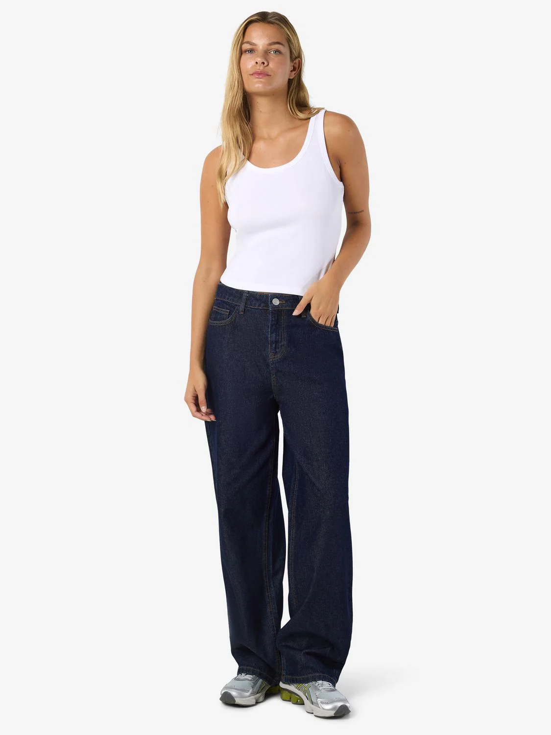 NMALEXA Jeans - Dark Blue Denim - Image 7