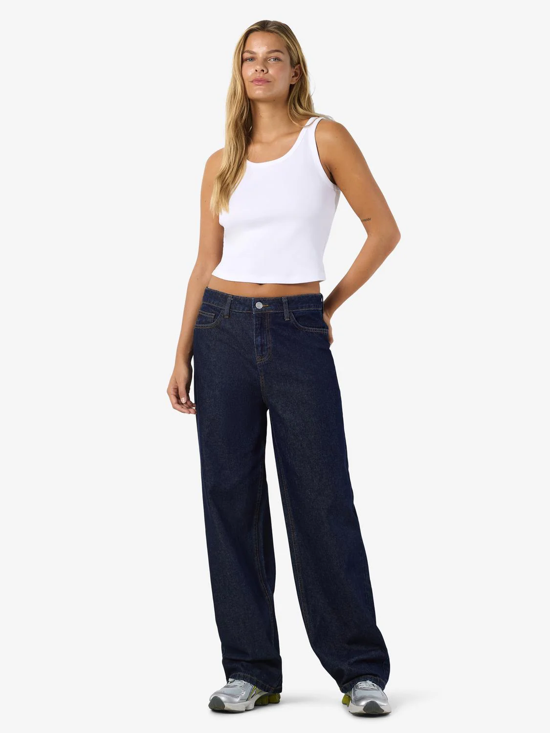 NMALEXA Jeans - Dark Blue Denim - Image 8