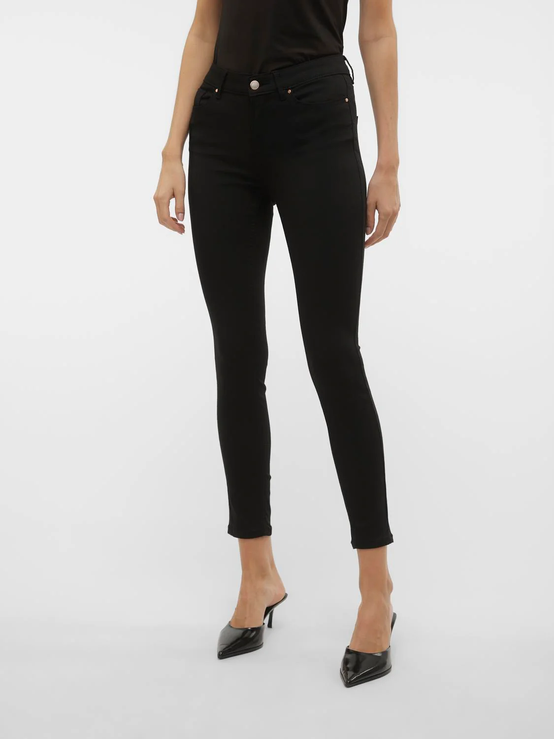 VMFLASH Skinny Jeans - True Black - Image 4