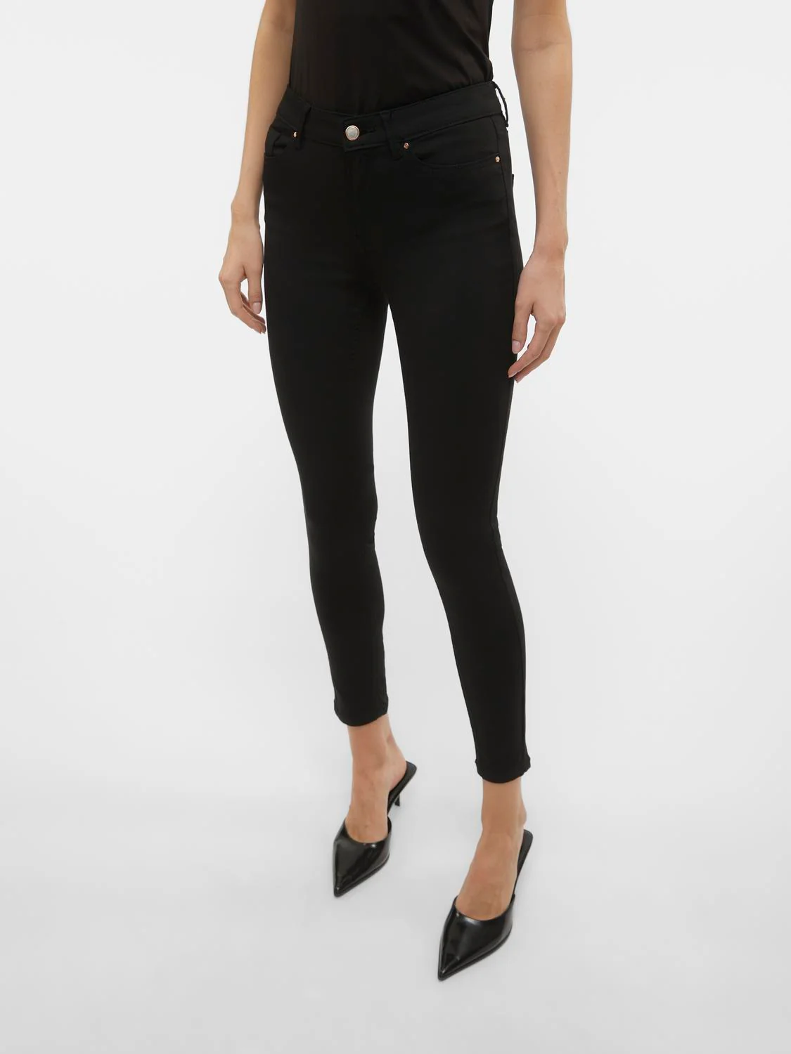 VMFLASH Skinny Jeans - True Black - Image 5