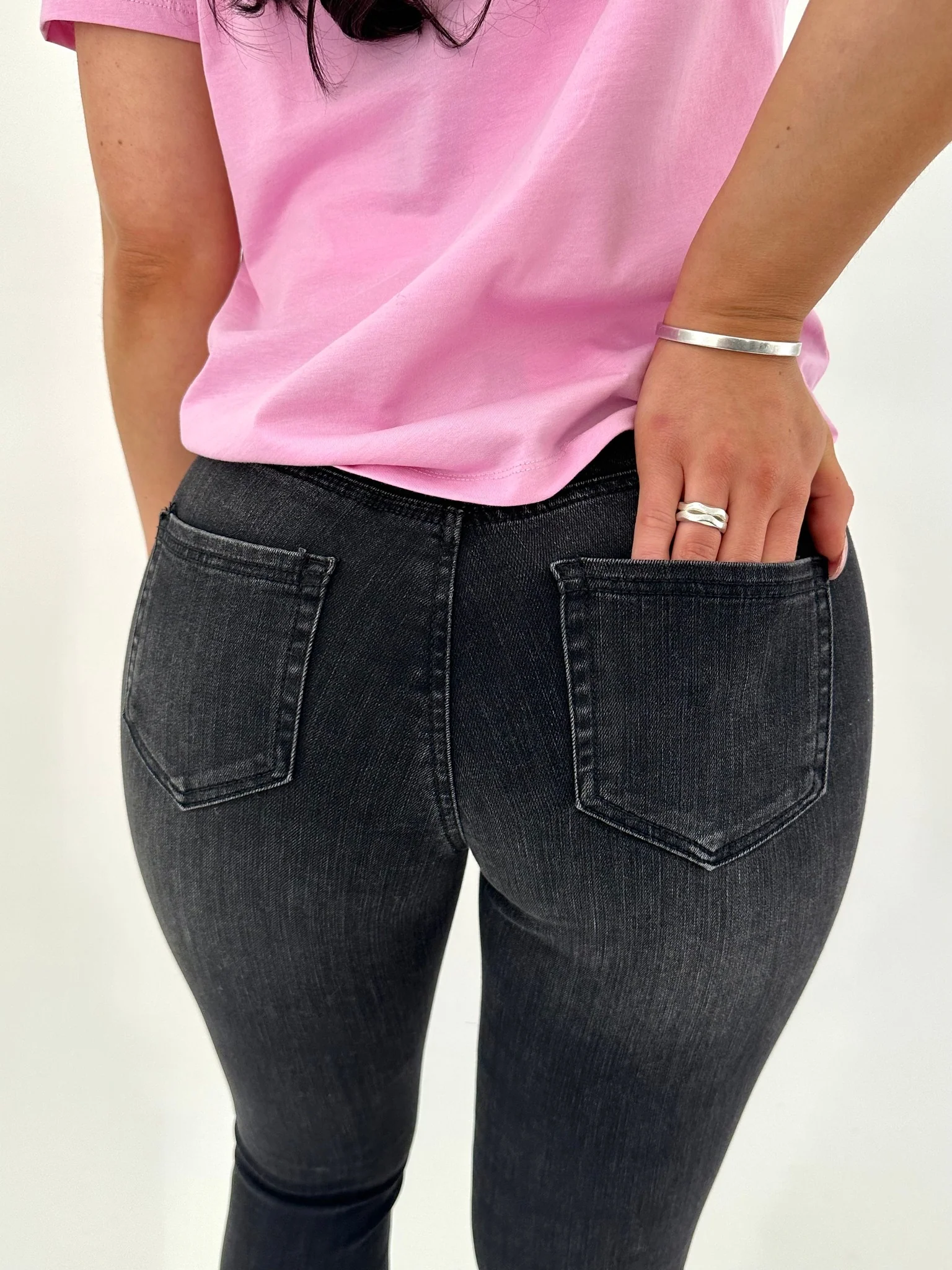 VMFLASH Skinny Jeans - Black Denim - Image 3