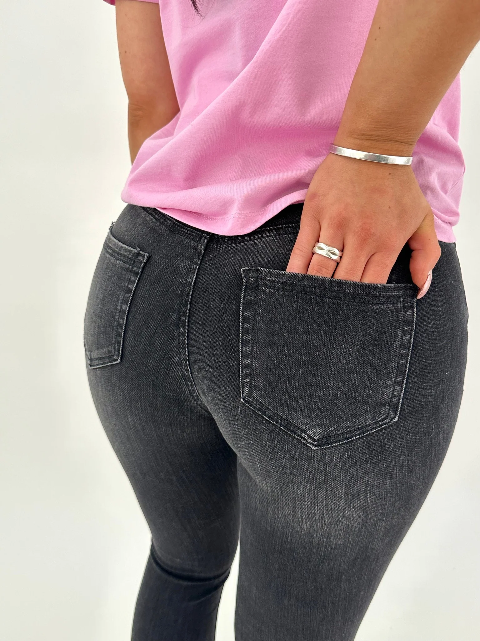 VMFLASH Skinny Jeans - Black Denim - Image 5