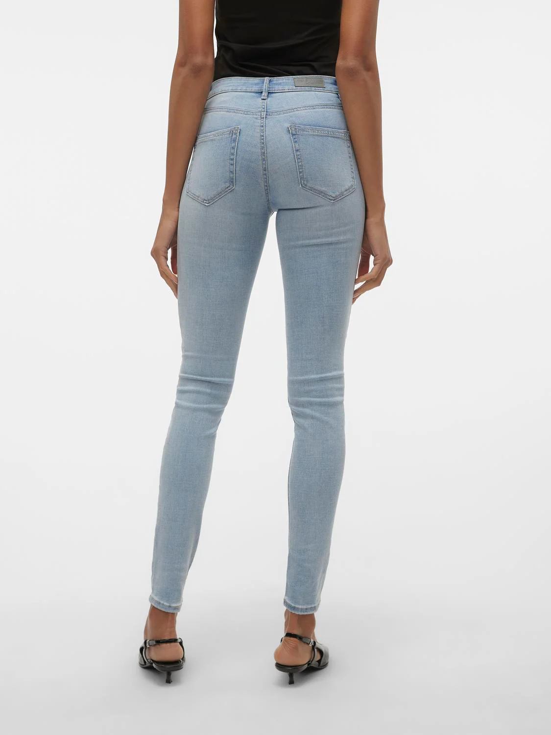 VMFLASH Skinny Jeans - Light Blue Denim - Image 6