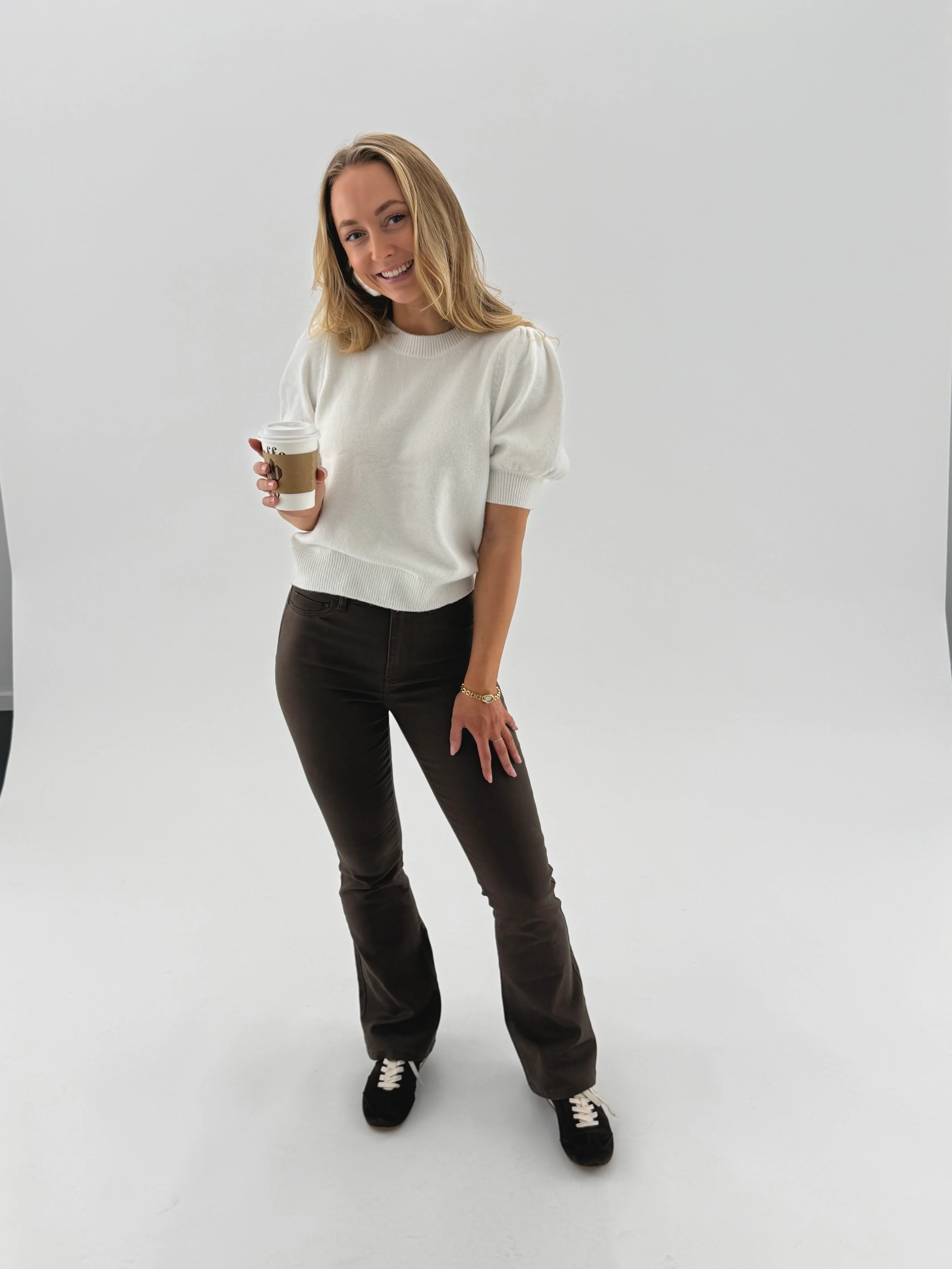 NMSALLIE Jeans - Chocolate Brown - Image 3