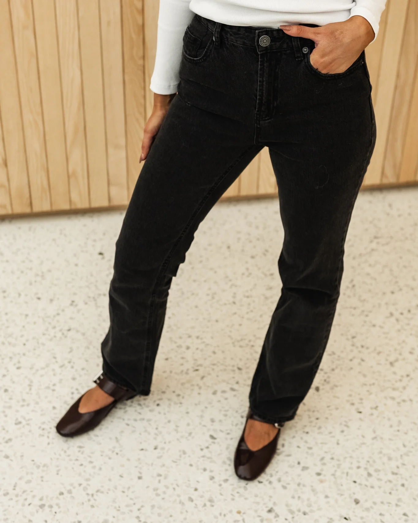 VMTESSA Straight Jeans - Black Denim - Image 6