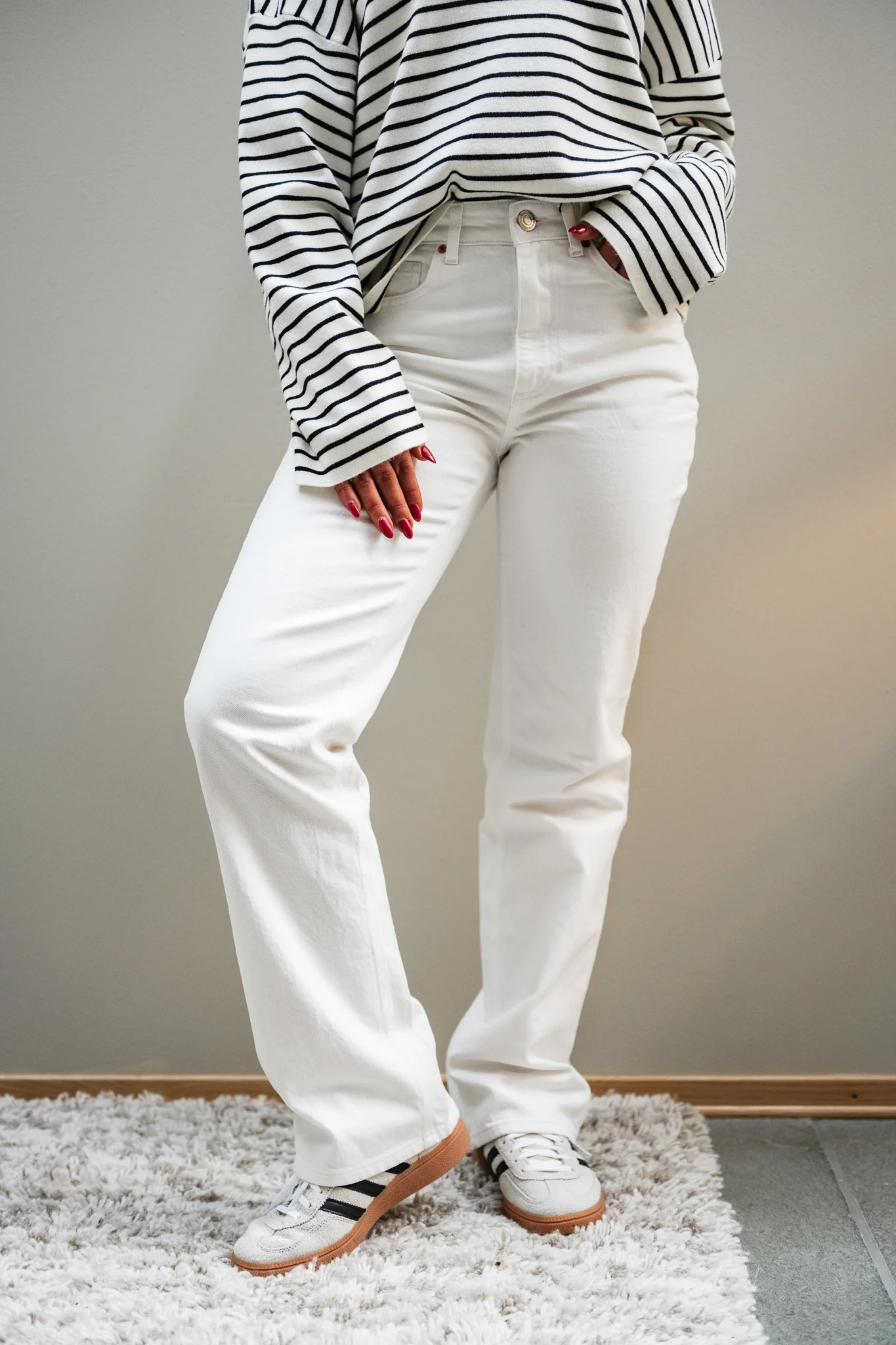 VMTESSA Straight Jeans - Bright White - Image 12