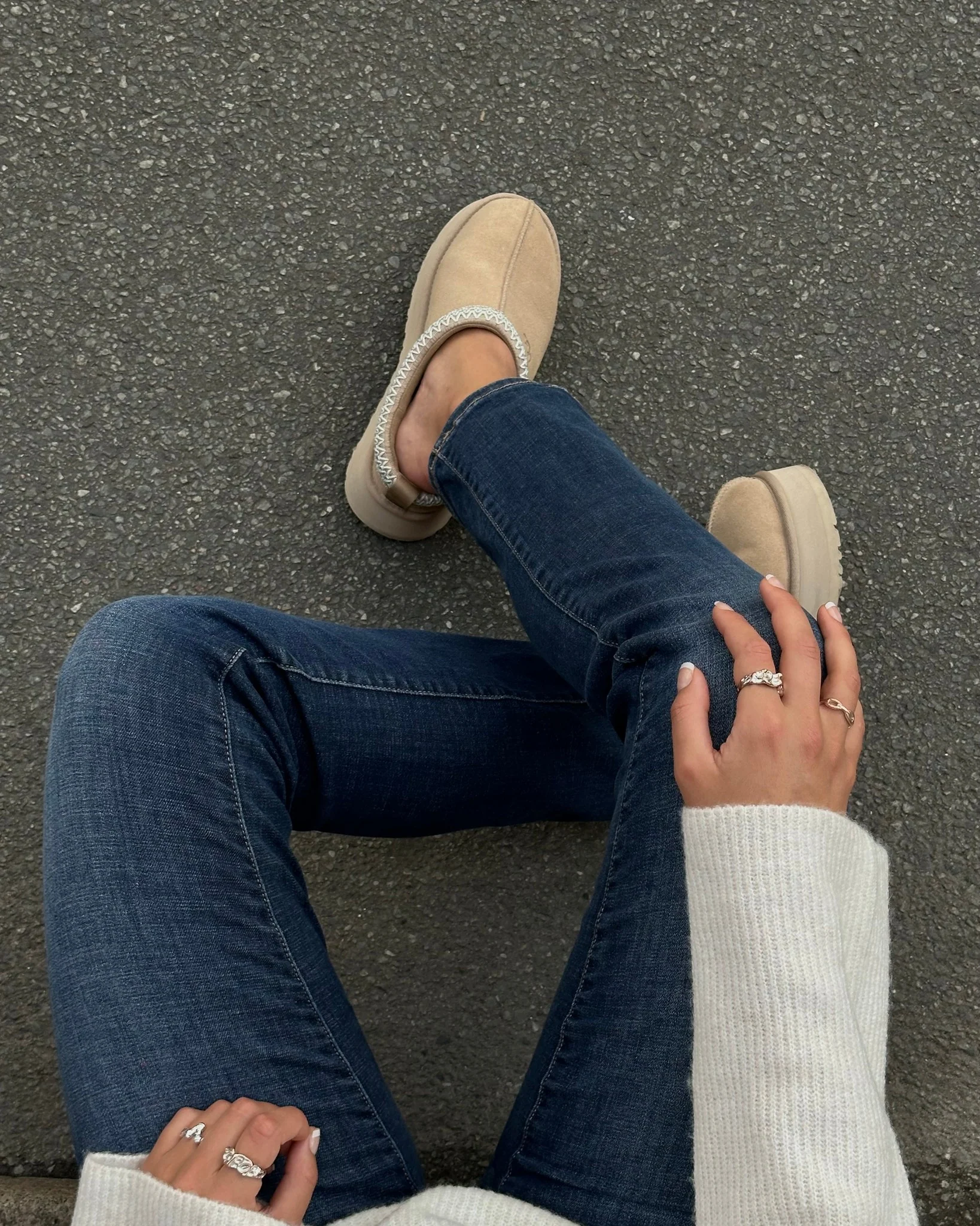VMFLASH Straight Jeans - Dark Blue Denim - Image 8