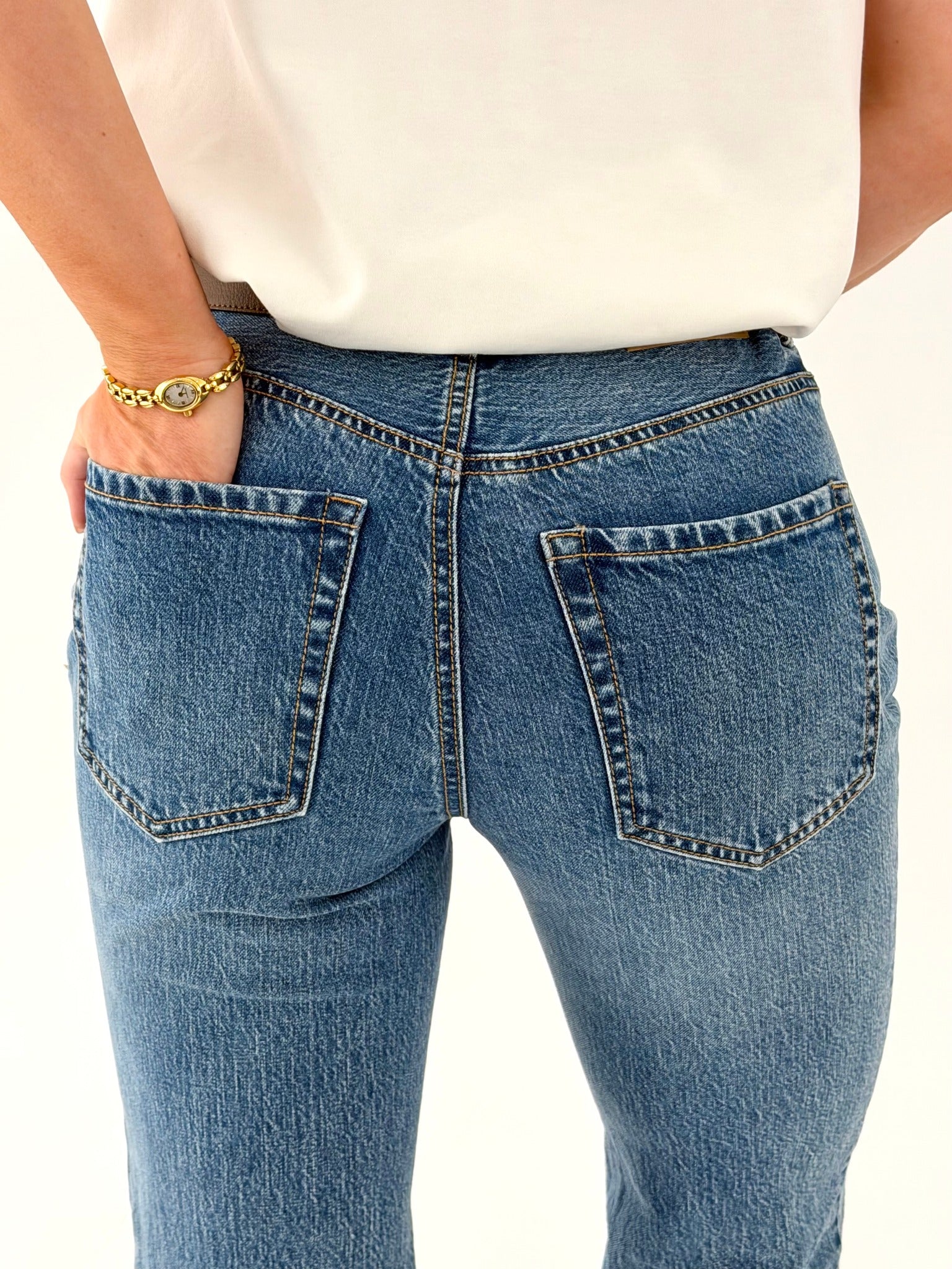 VMTESSA Straight Jeans - Medium Blue Denim - Image 4