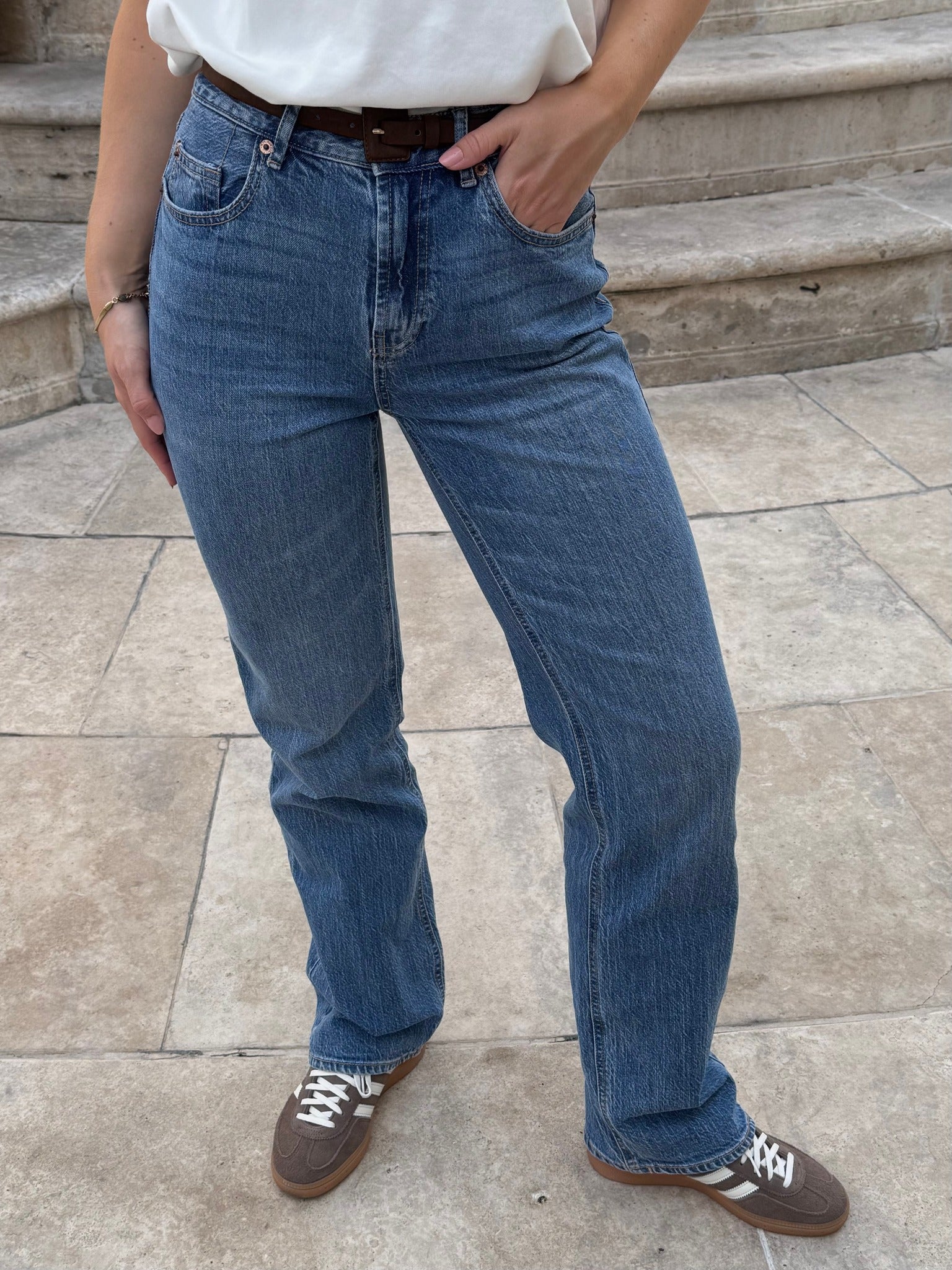 VMTESSA Straight Jeans - Medium Blue Denim - Image 6