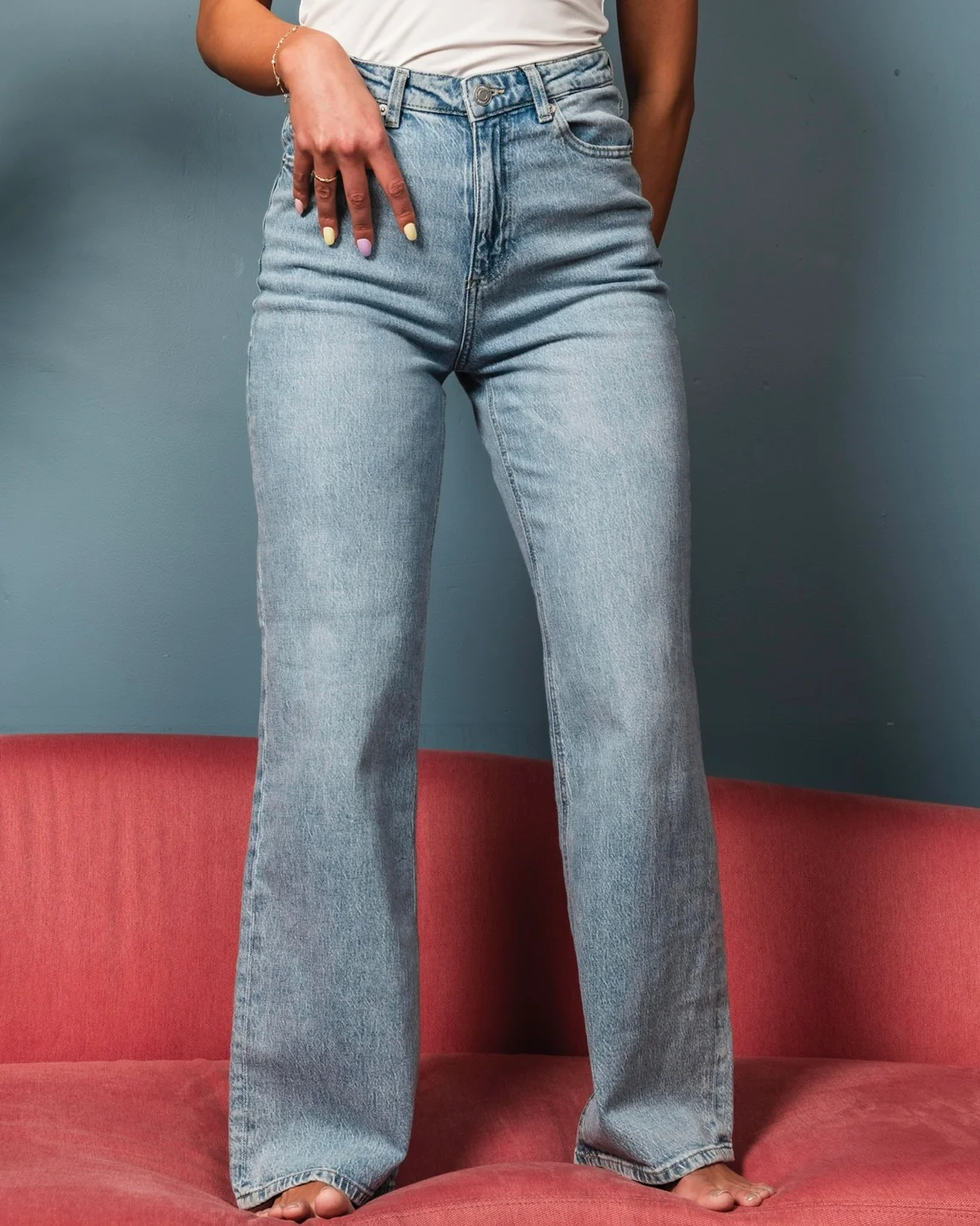 VMTESSA Wide Jeans - Light Blue Denim - Image 10