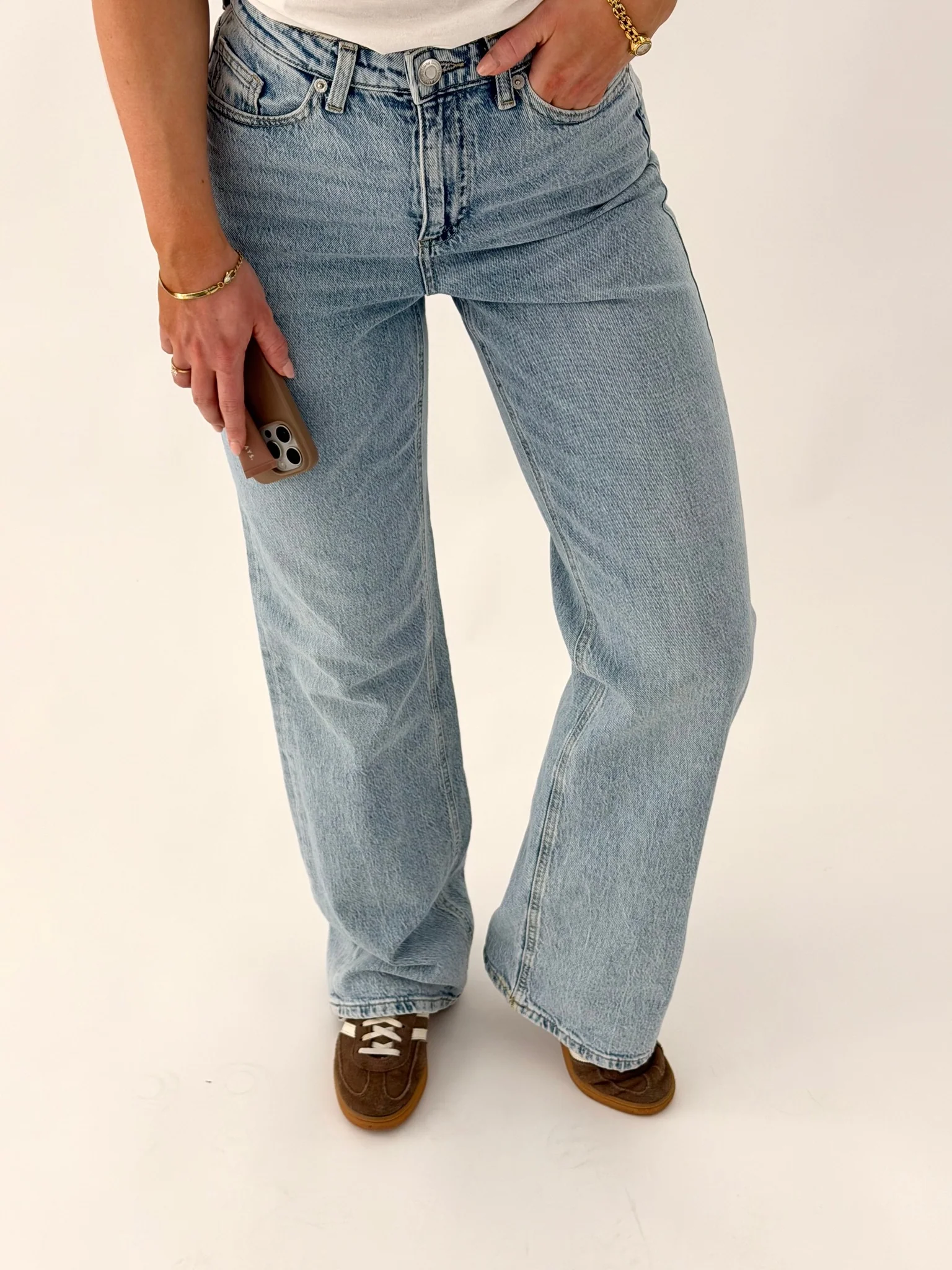 VMTESSA Wide Jeans - Light Blue Denim - Image 4