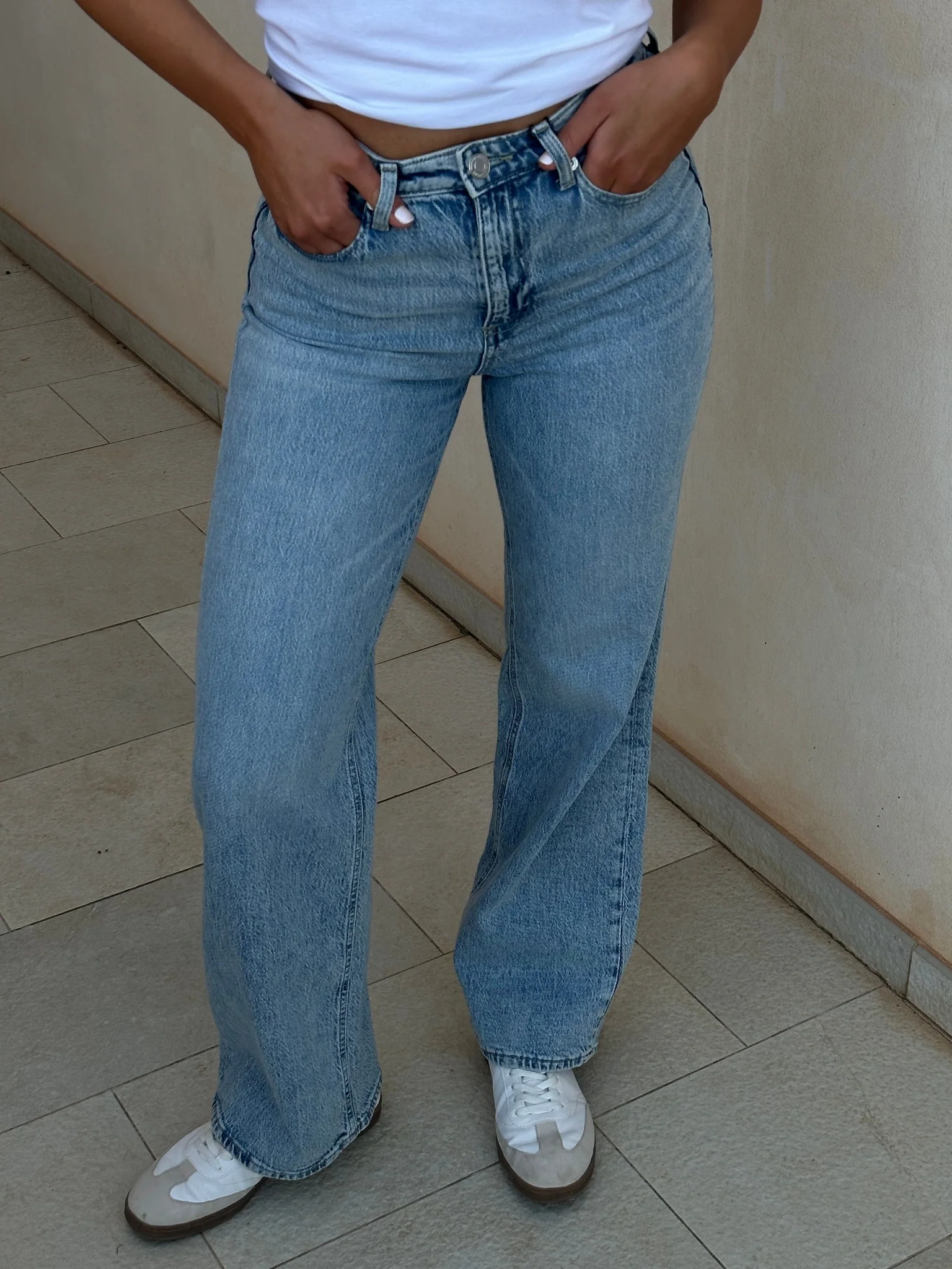 VMTESSA Wide Jeans - Light Blue Denim - Image 9