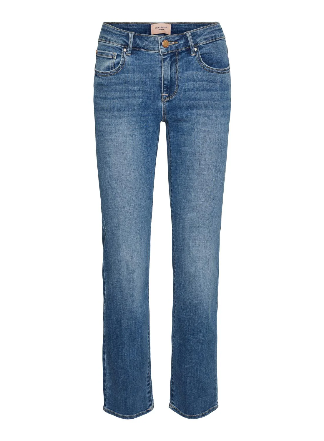 VMFLASH Straight Jeans - Medium Blue Denim - Image 3