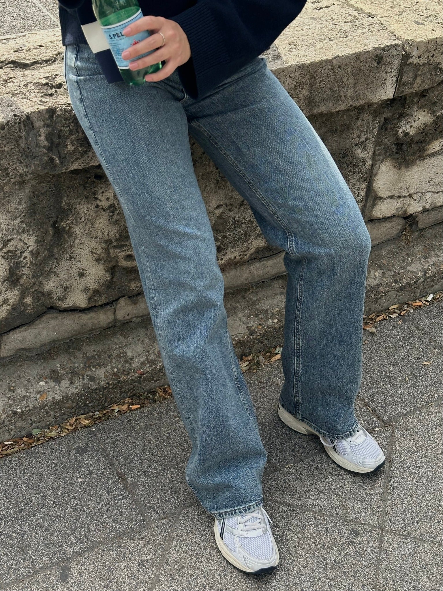VMTESSA Wide Jeans - Medium Blue Tinted Denim - Image 4
