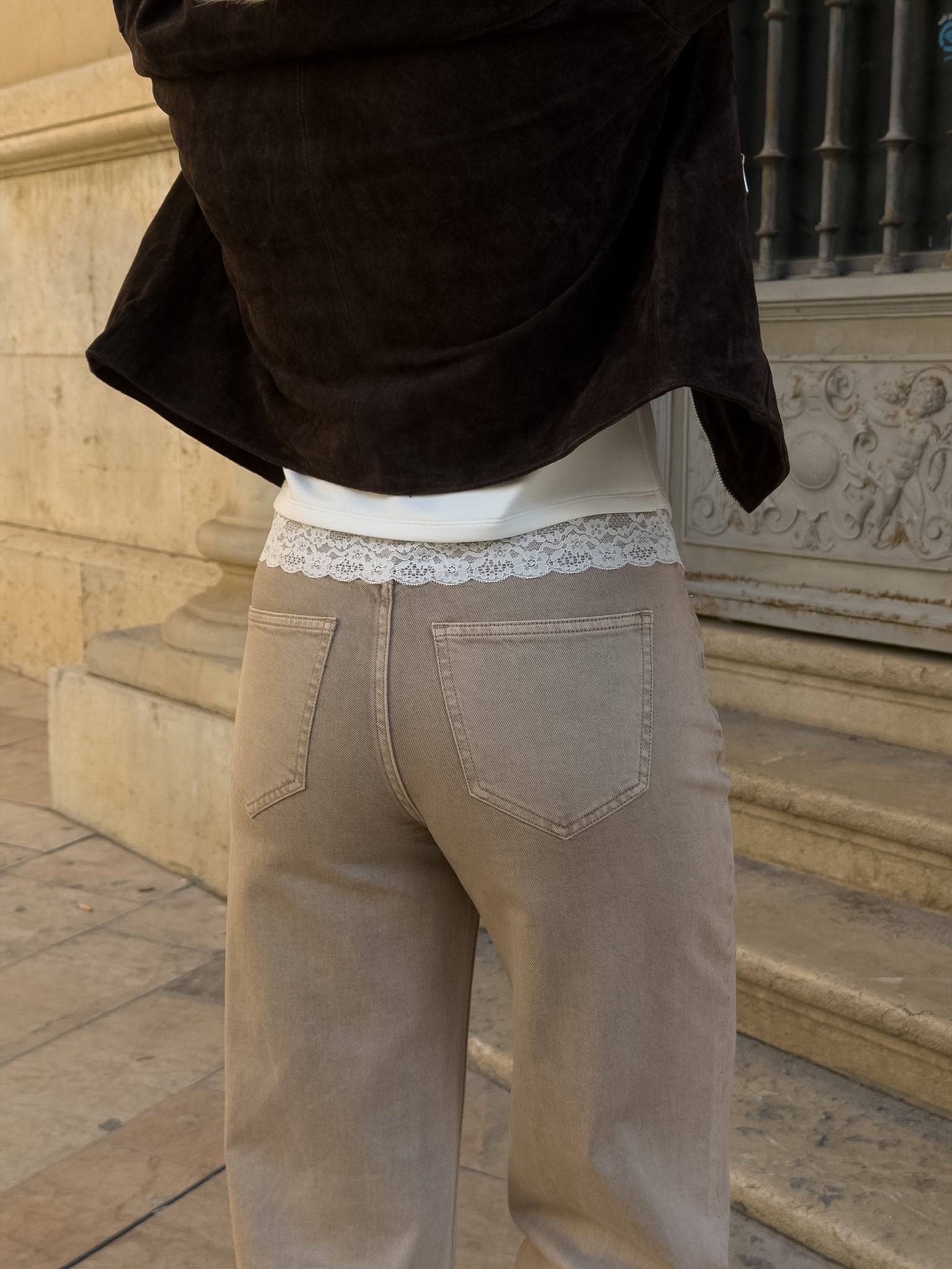 VMTESSA Wide Jeans - Silver Mink - Image 3