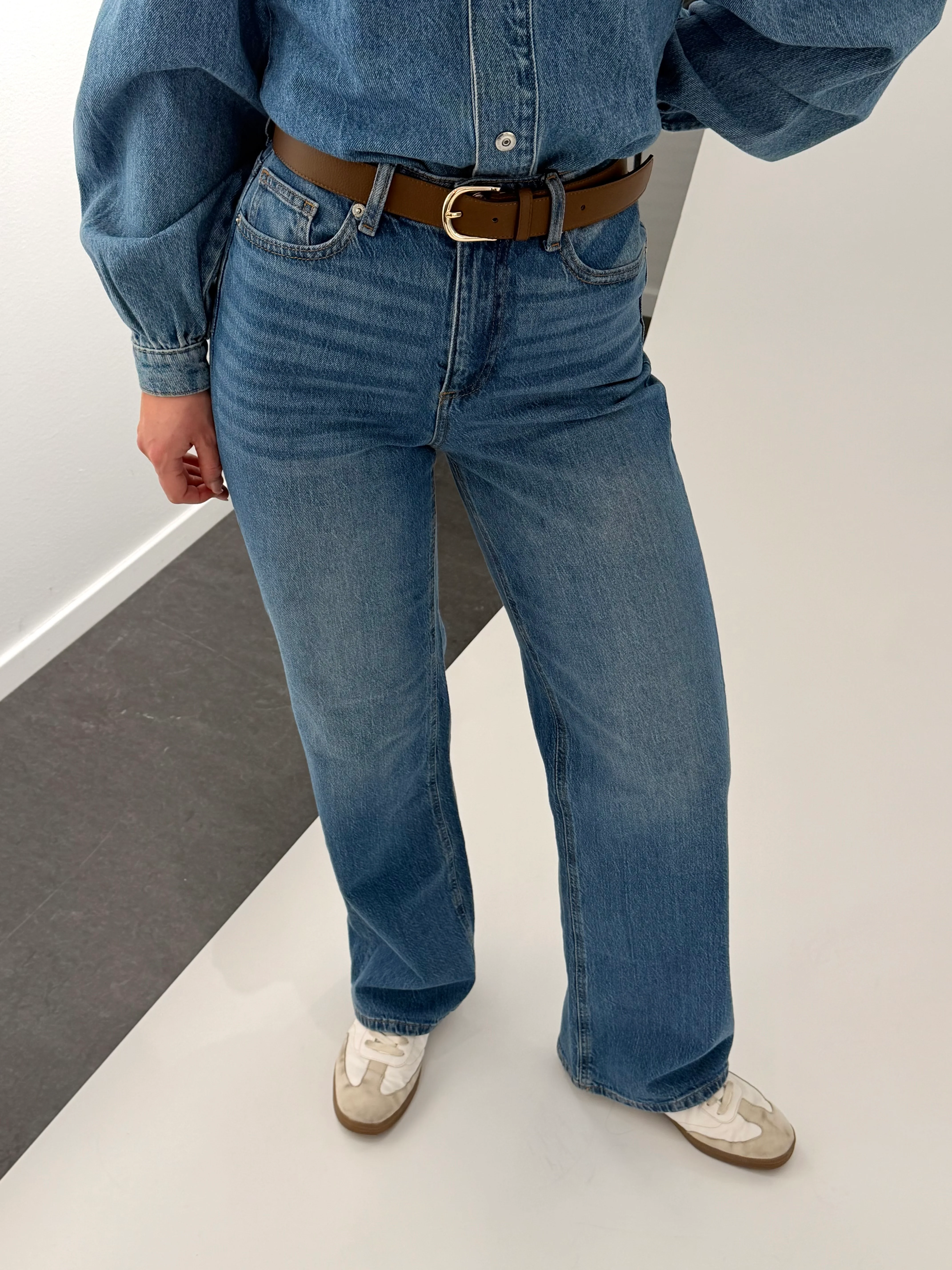 VMTESSA Wide Jeans - Medium Blue Denim - Image 3