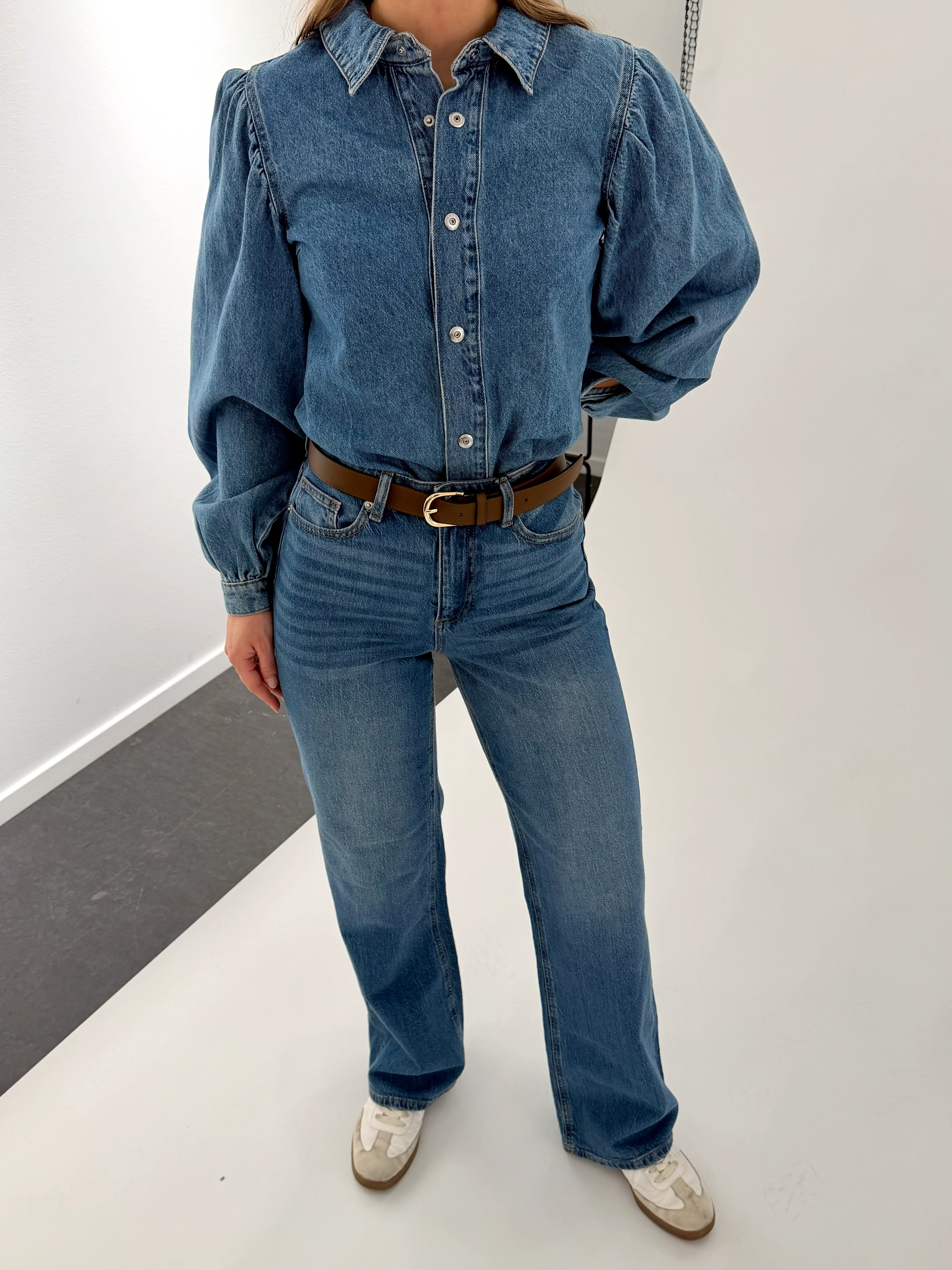 VMTESSA Wide Jeans - Medium Blue Denim - Image 4