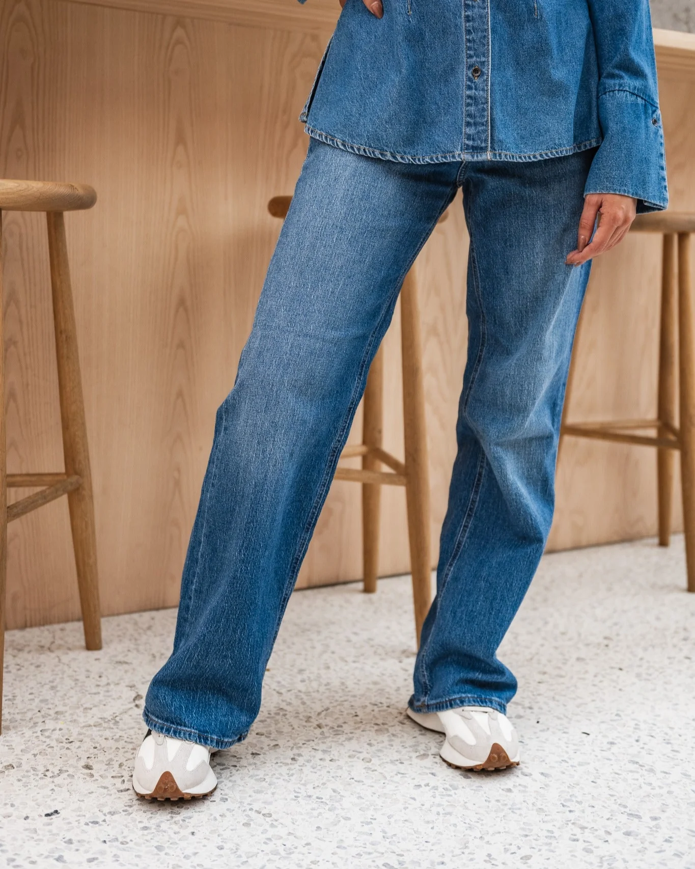 VMTESSA Wide Jeans - Medium Blue Denim - Image 7