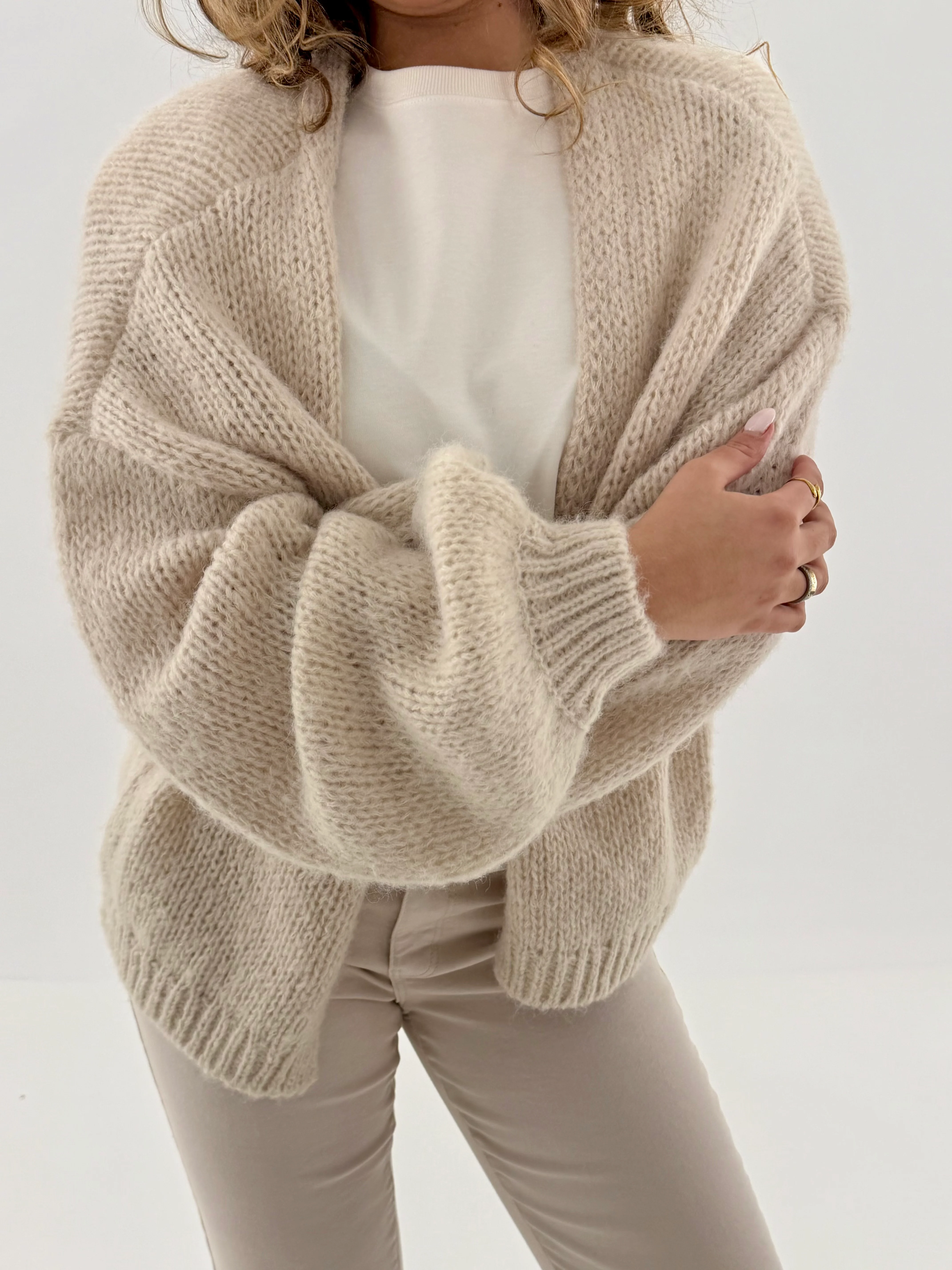 VMMAYBE Knit Cardigan - Birch - Image 5
