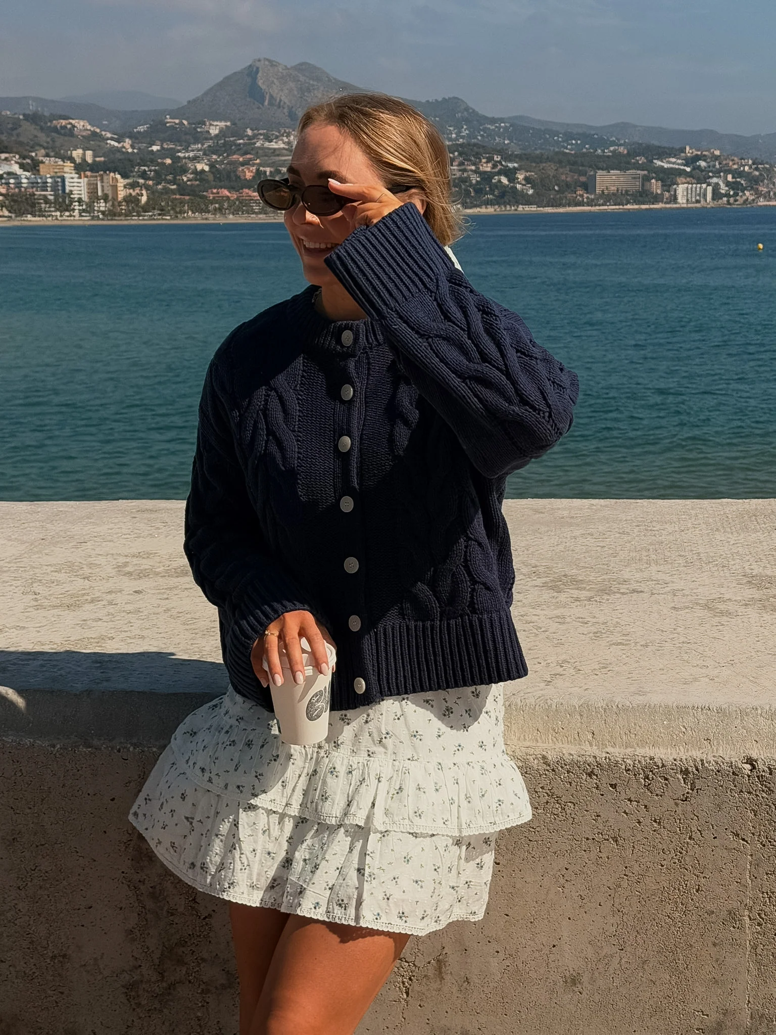 VMSVEA Knit Cardigan - Navy Blazer - Image 13