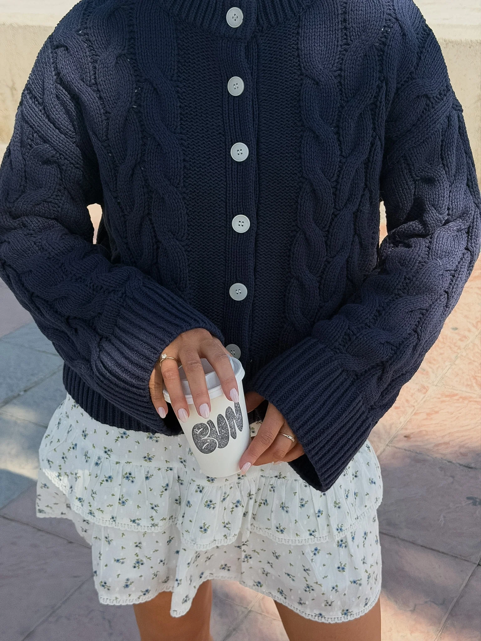 VMSVEA Knit Cardigan - Navy Blazer - Image 14