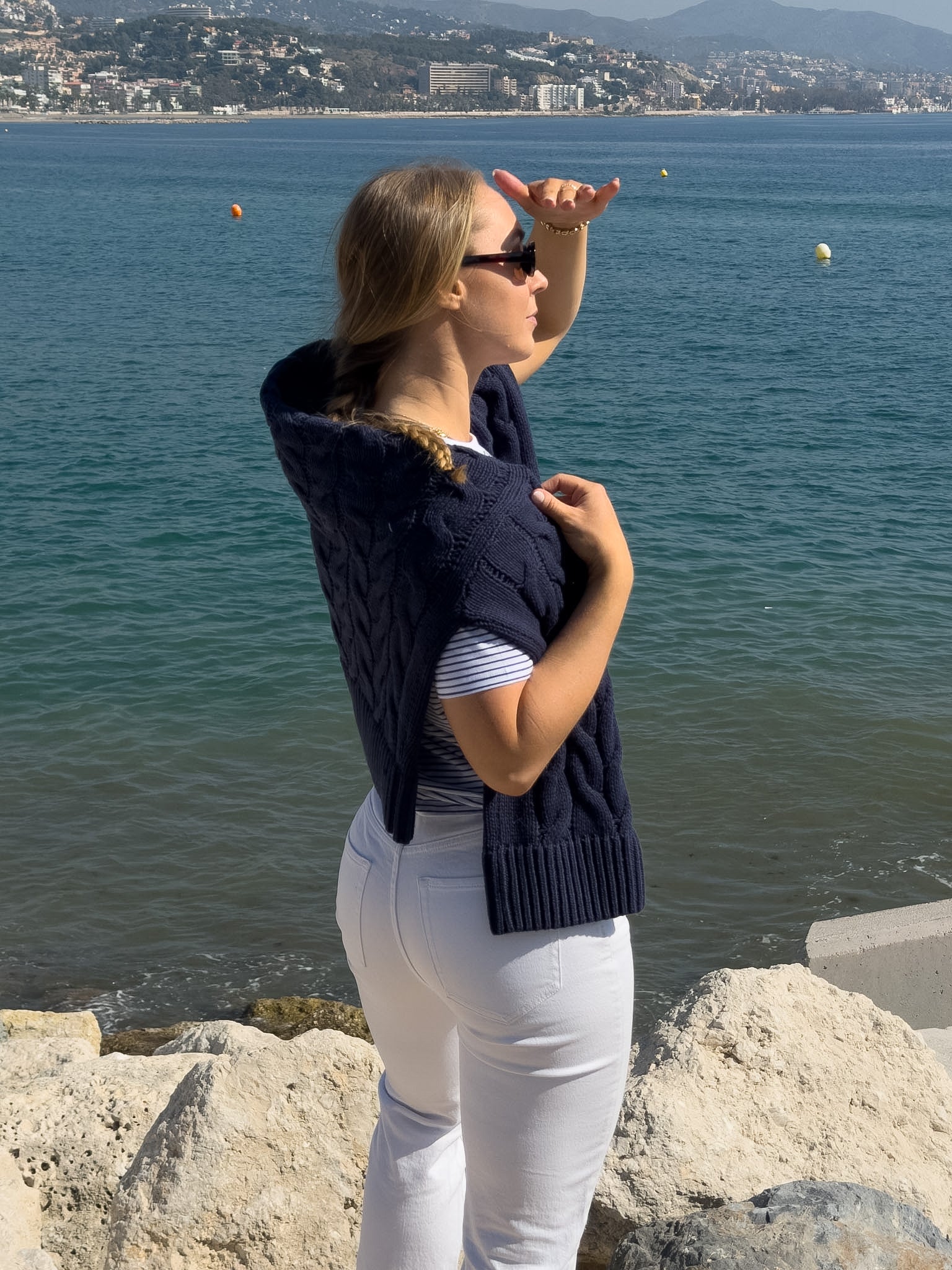 VMSVEA Knit Cardigan - Navy Blazer - Image 5