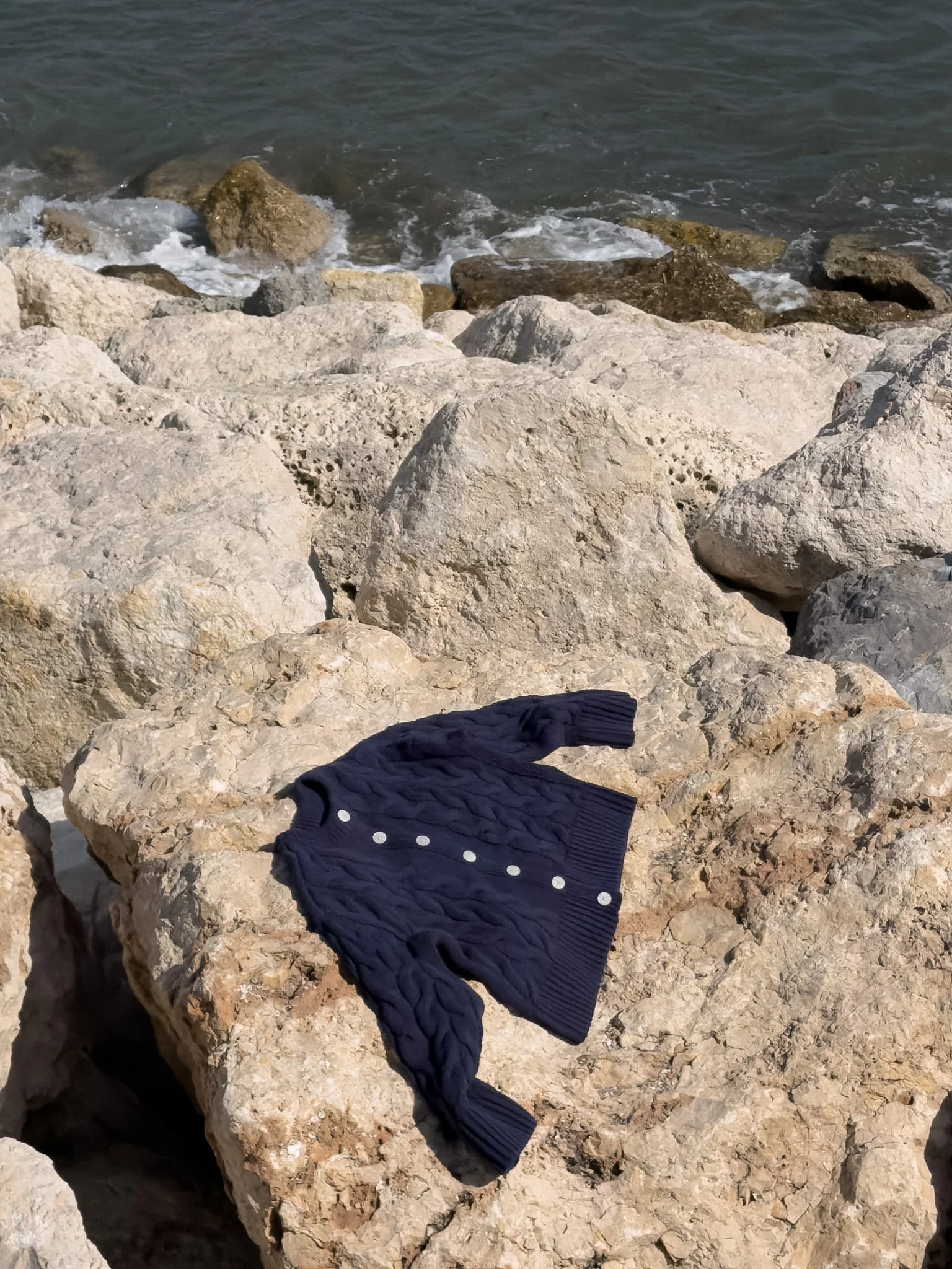 VMSVEA Knit Cardigan - Navy Blazer - Image 6