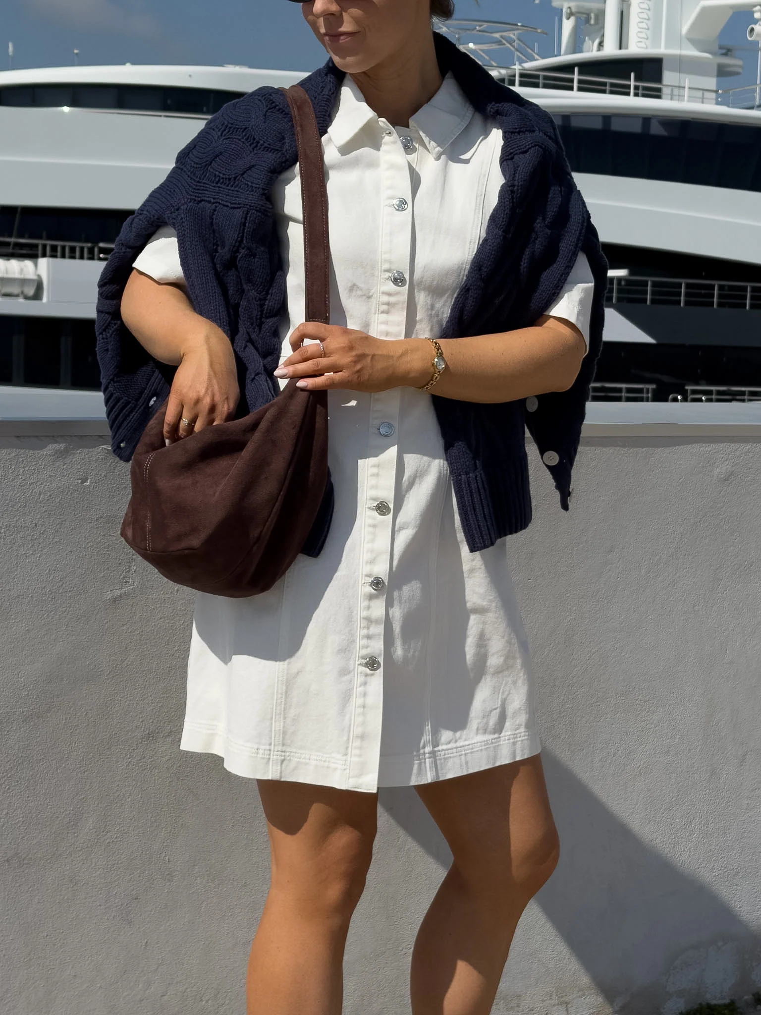 VMSVEA Knit Cardigan - Navy Blazer - Image 8