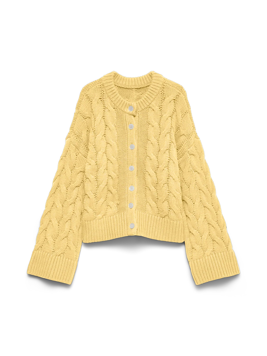 VMSVEA Thea Cardigan - Pale Banana - Image 6