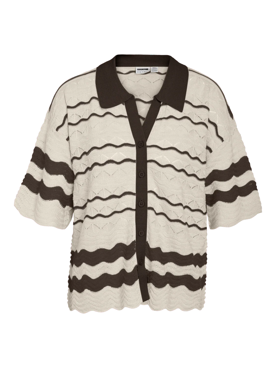 NMSADIE Knit Polo-Shirt - Birch - Image 5