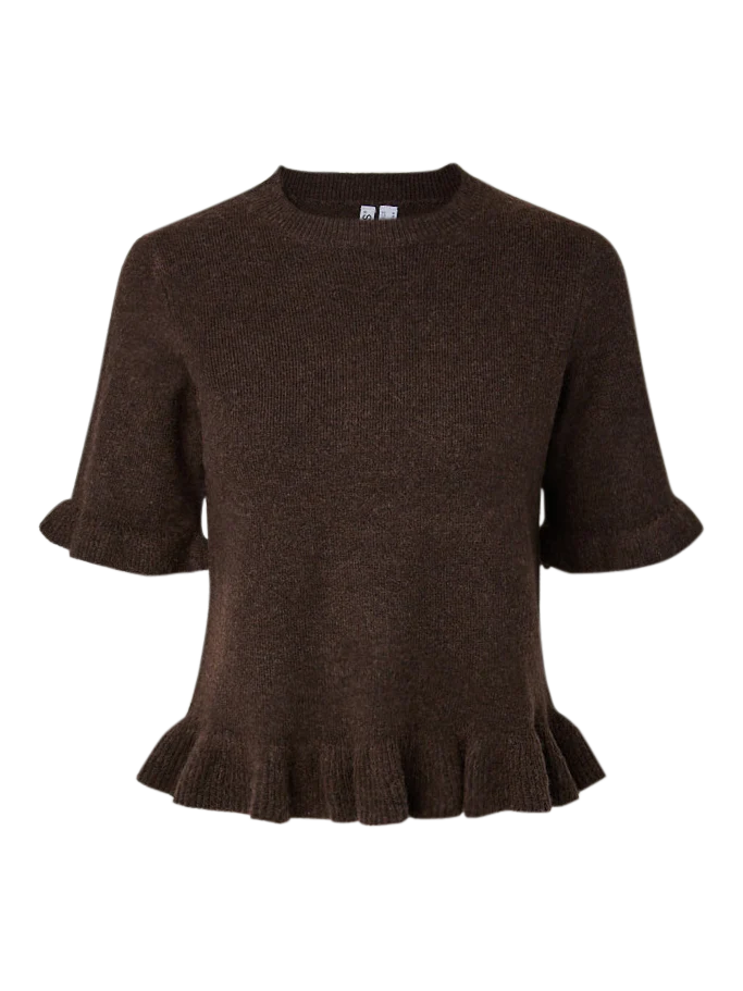 PCSALLY Knit Top - Hot Fudge - Image 4