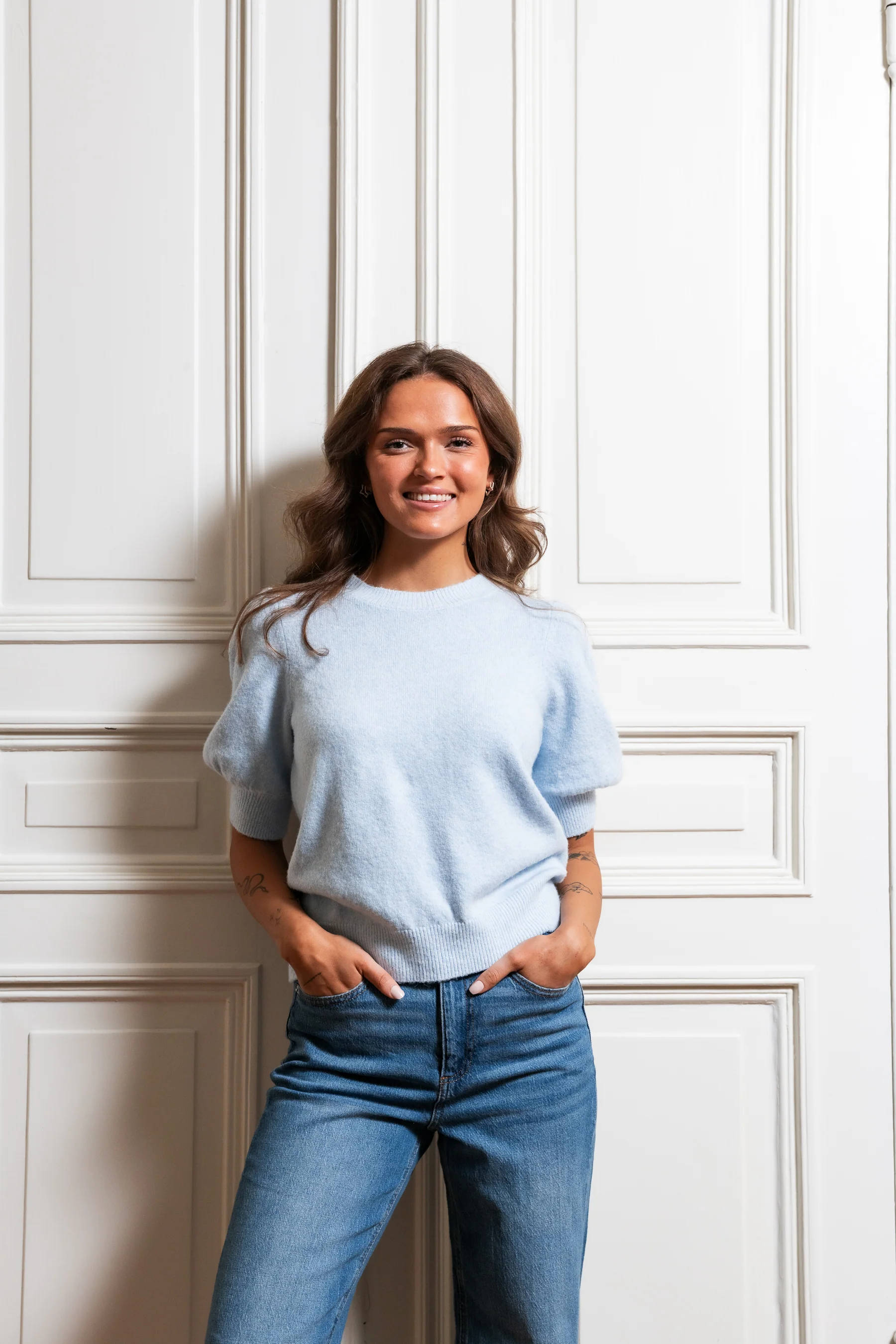 VMDOFFY Pullover - Cashmere Blue - Image 5